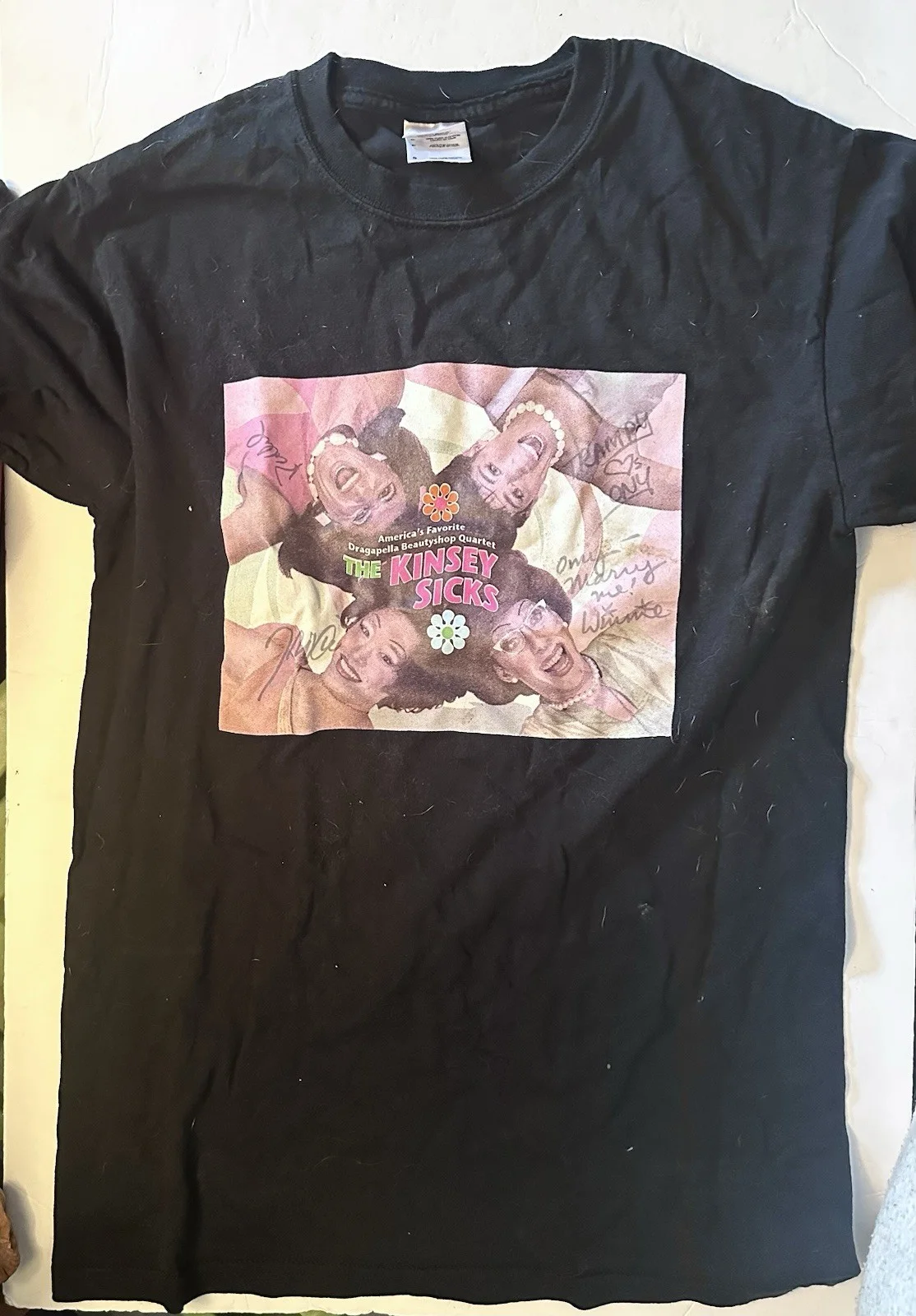 Kinsey Sicks — Drag Queen Group KINSEY SICKS Autographed T-Shirt Quartet Show NYC Singers, image 2