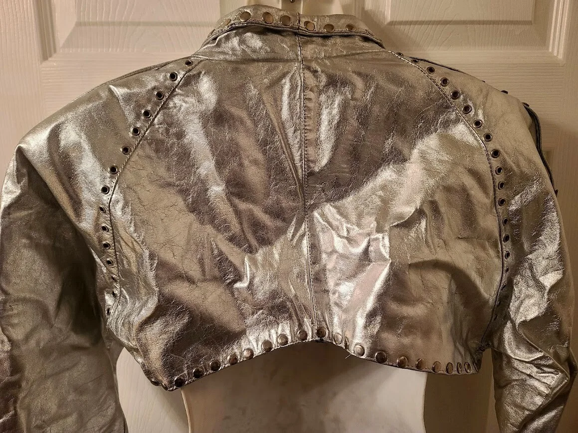 JULIA PARTON: Stage Worn Owned Signed Leather Jacket & her Signed COA ++++, image 4