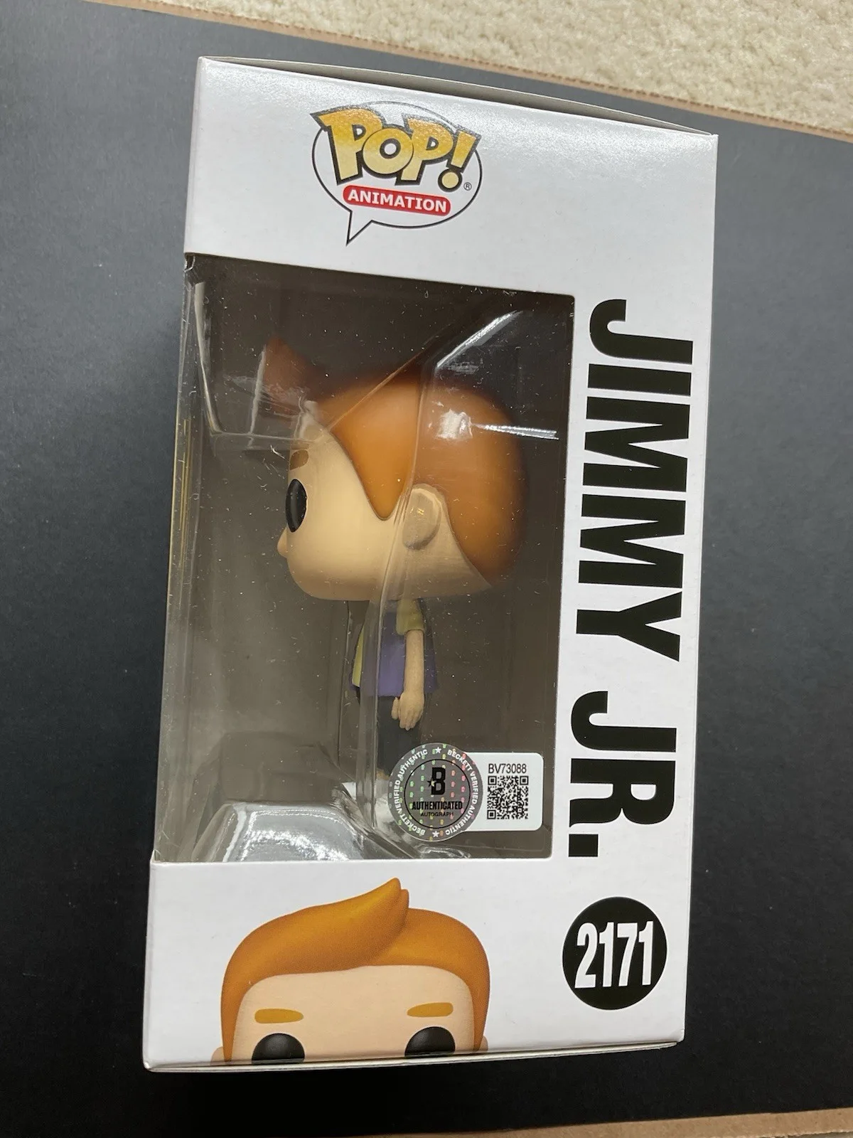 H Jon Benjamin — H Jon Benjamin signed Bobs Burgers Jimmy Jr. Funko Pop #2171 BAS Bob's Burgers, изображение 2