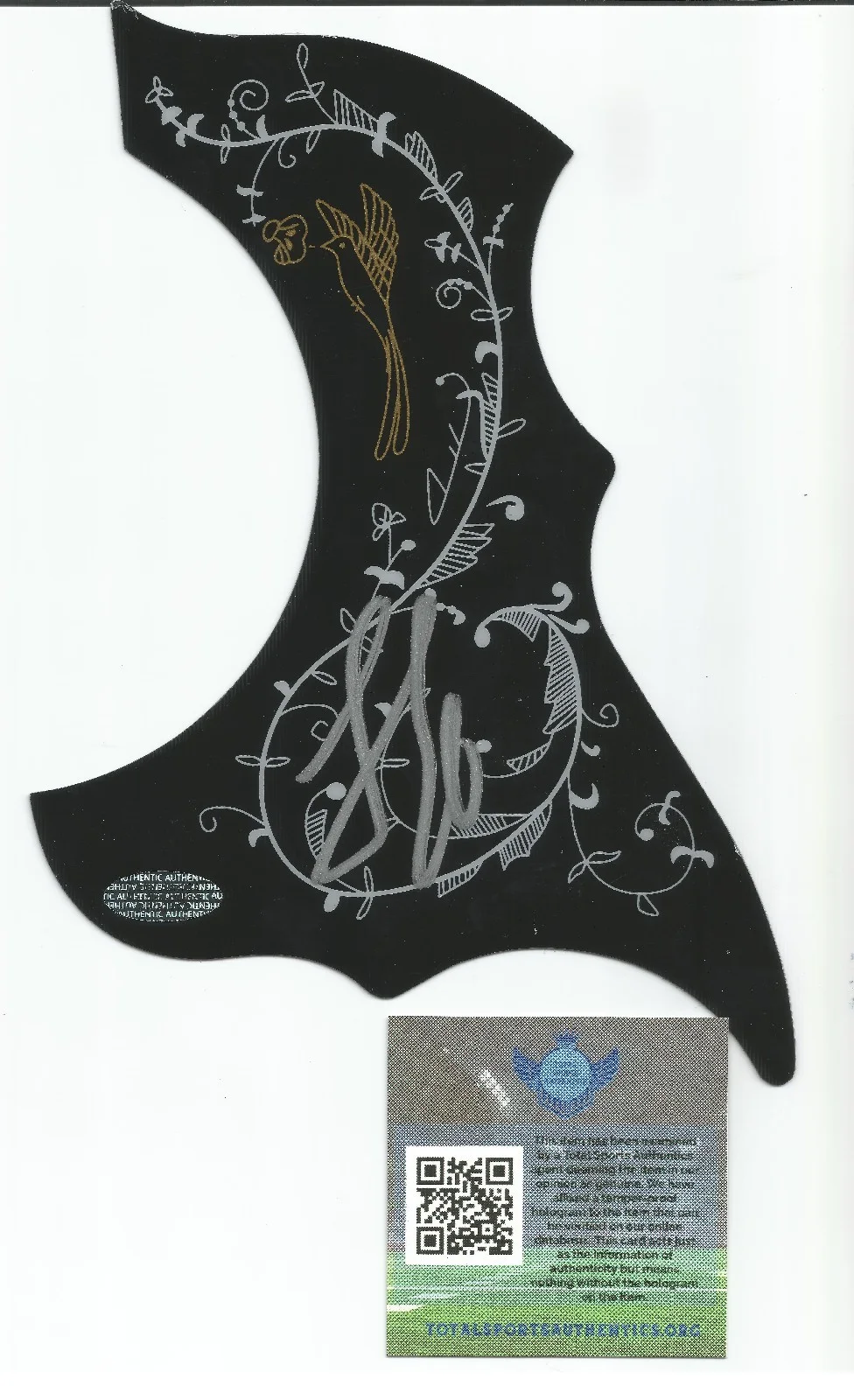 Laniey Wilson Signed Autographed Acoustic Pick Guard TSA Authenticated, image 2