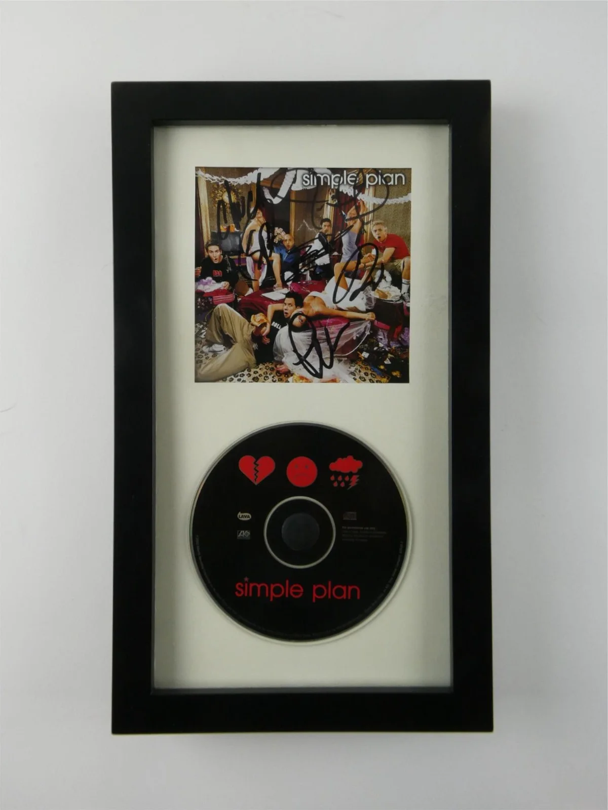 Simple Plan Signed CD Cover No Pads No Helmet Framed Display Bends, JSA COA, image 2