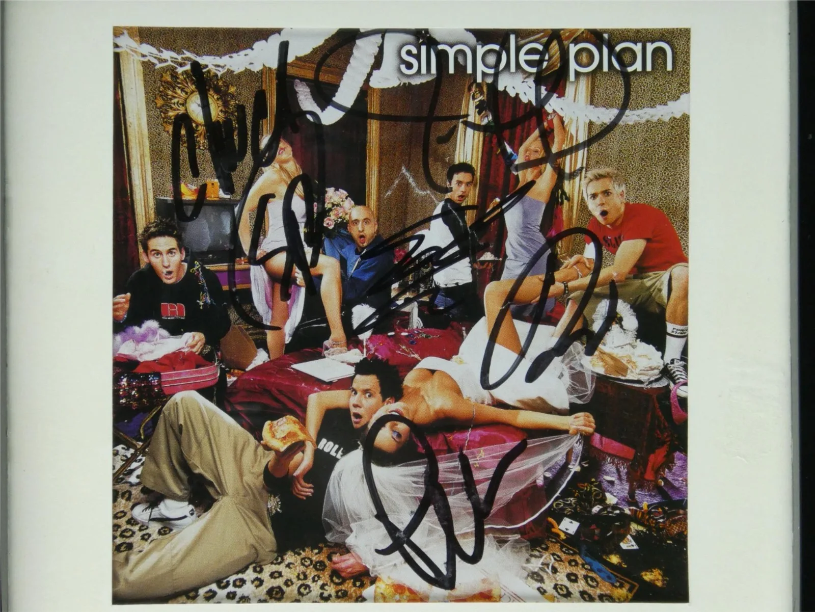 Simple Plan Signed CD Cover No Pads No Helmet Framed Display Bends, JSA COA, image 4
