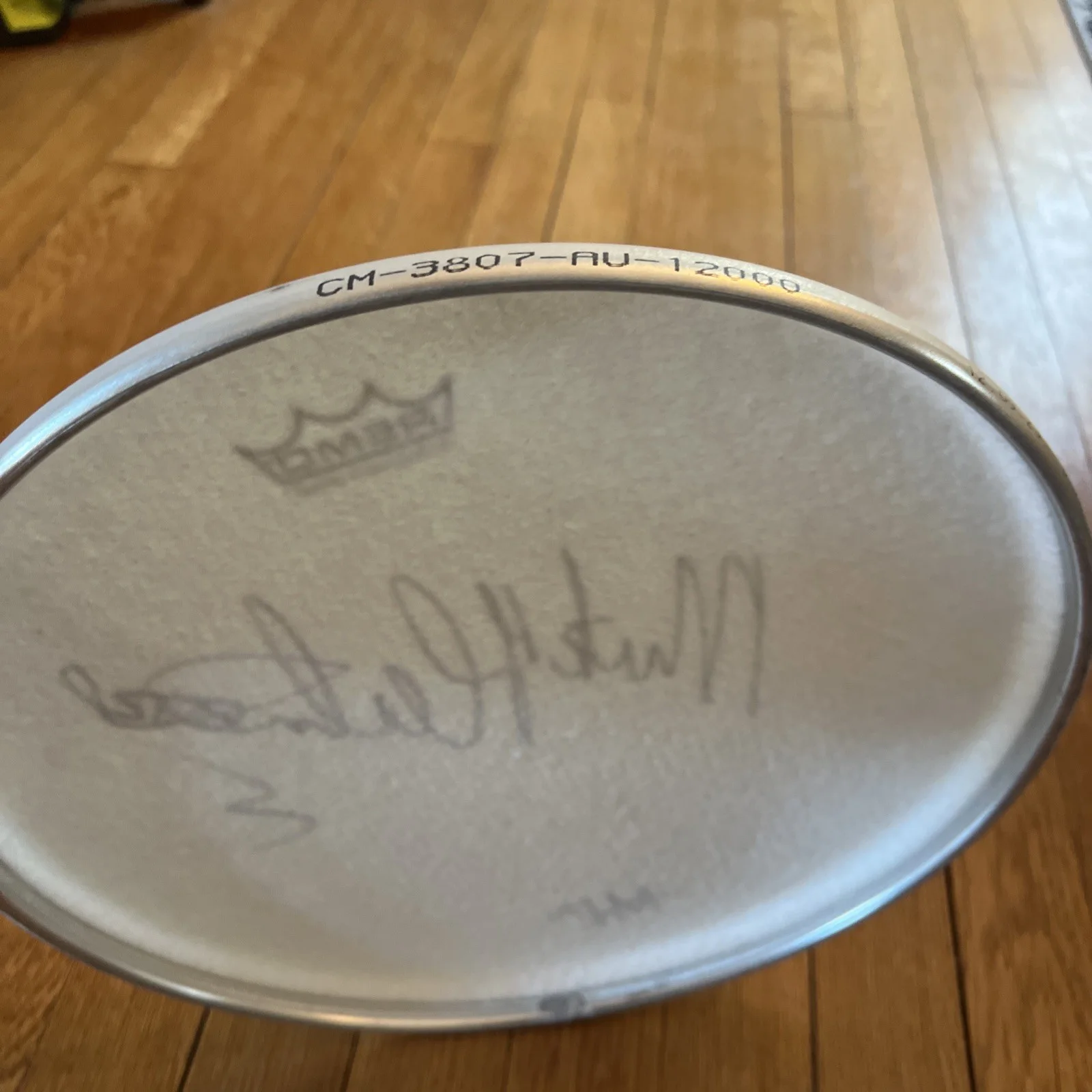 Mick Fleetwood — Mick Fleetwood Mac Signed Autograph Remo Drum Head Drumhead 12” No COA, image 5