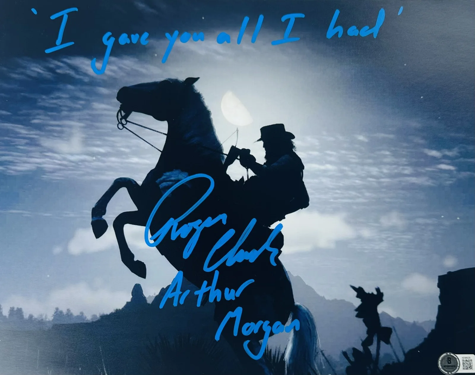Roger Clark — Roger Clark signed 11x14 photo Red Dead Redemption Arthur Morgan autograph BAS 9