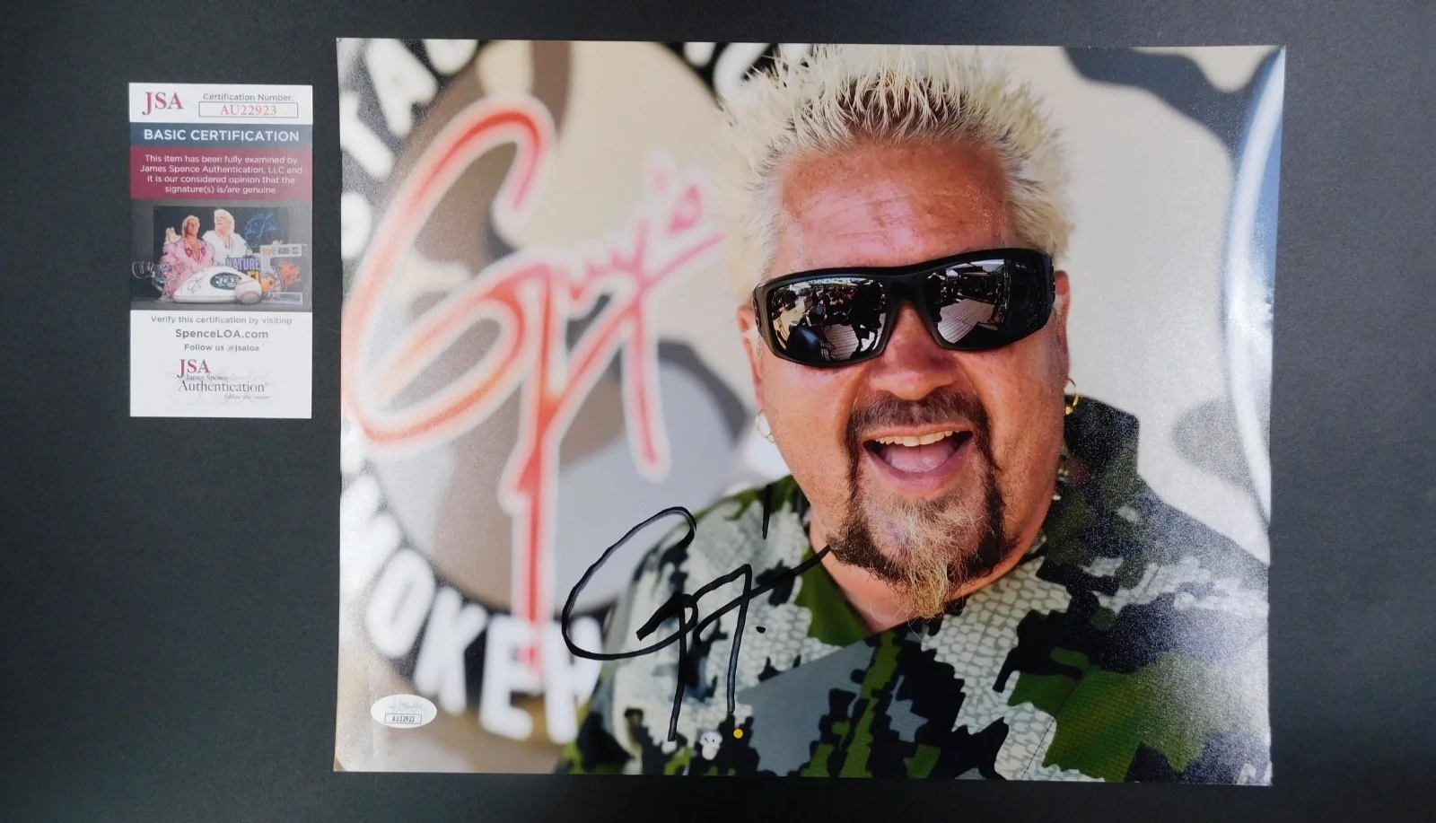 Guy Fieri — Guy Fieri Signed / Autographed 11x14 Photo Dinners, Drive ins, and Dives JSA COA