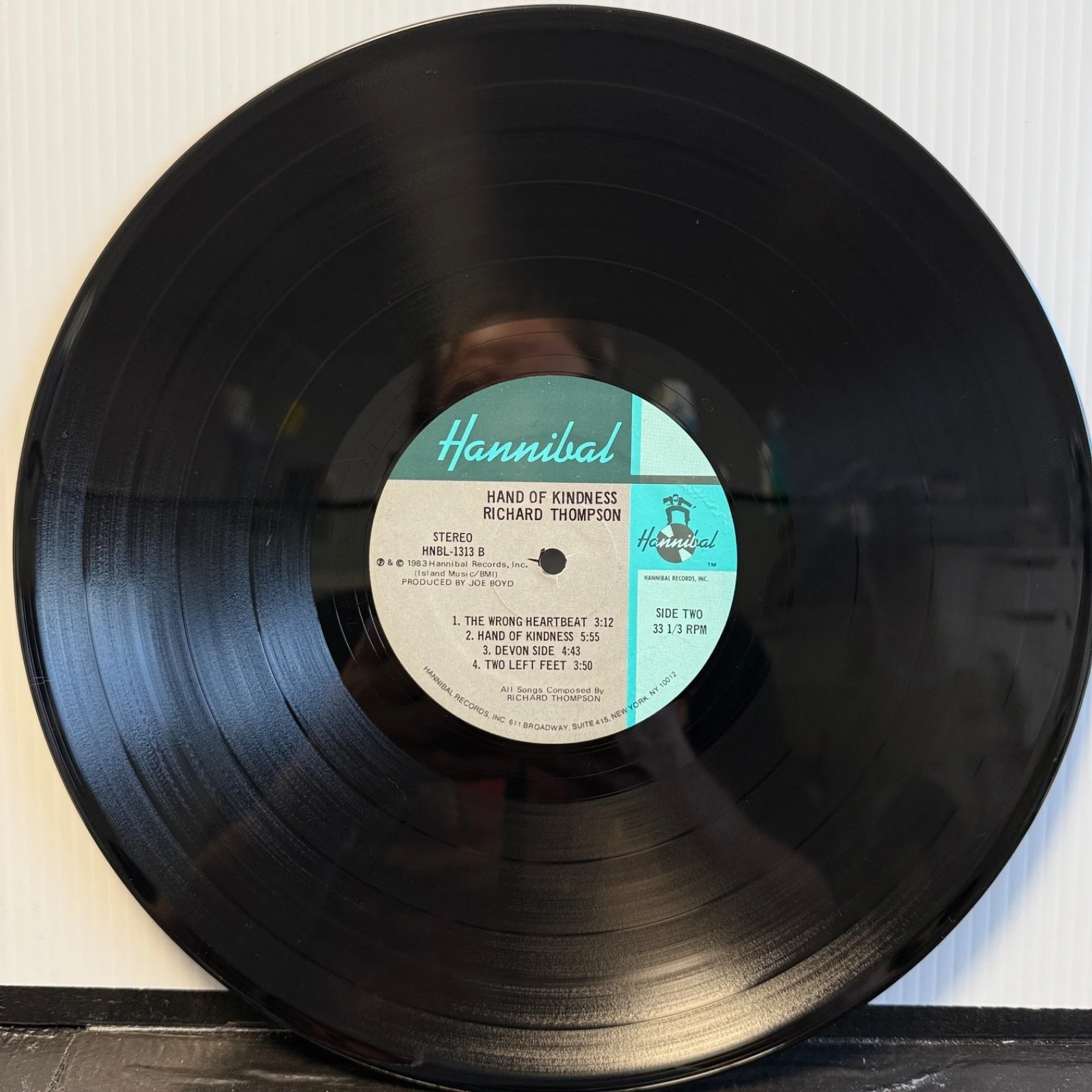 RICHARD THOMPSON "Hand Of Kindness" USA vinyl pressing AUTOGRAPHED BY 3 MEMBERS, image 5