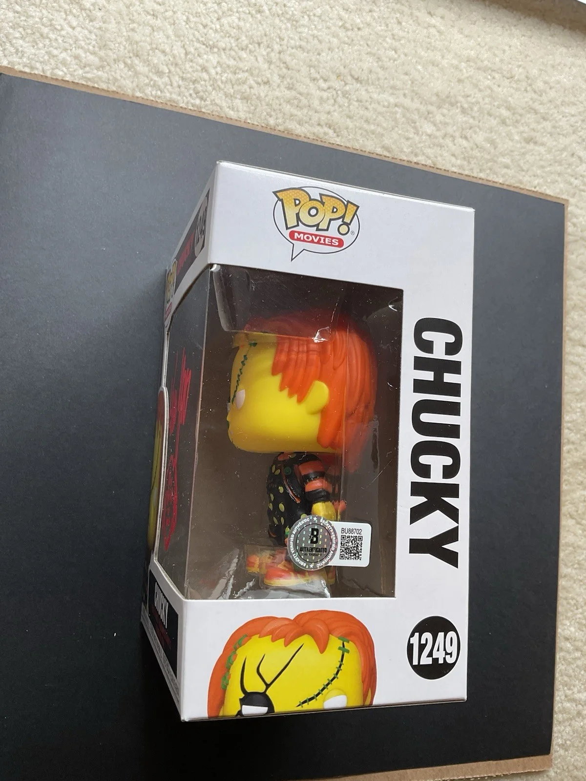 Kevin Yagher — Kevin Yagher Signed Chucky Funko Pop #1249 BAS Horror Autographed Sketch Rare, изображение 2