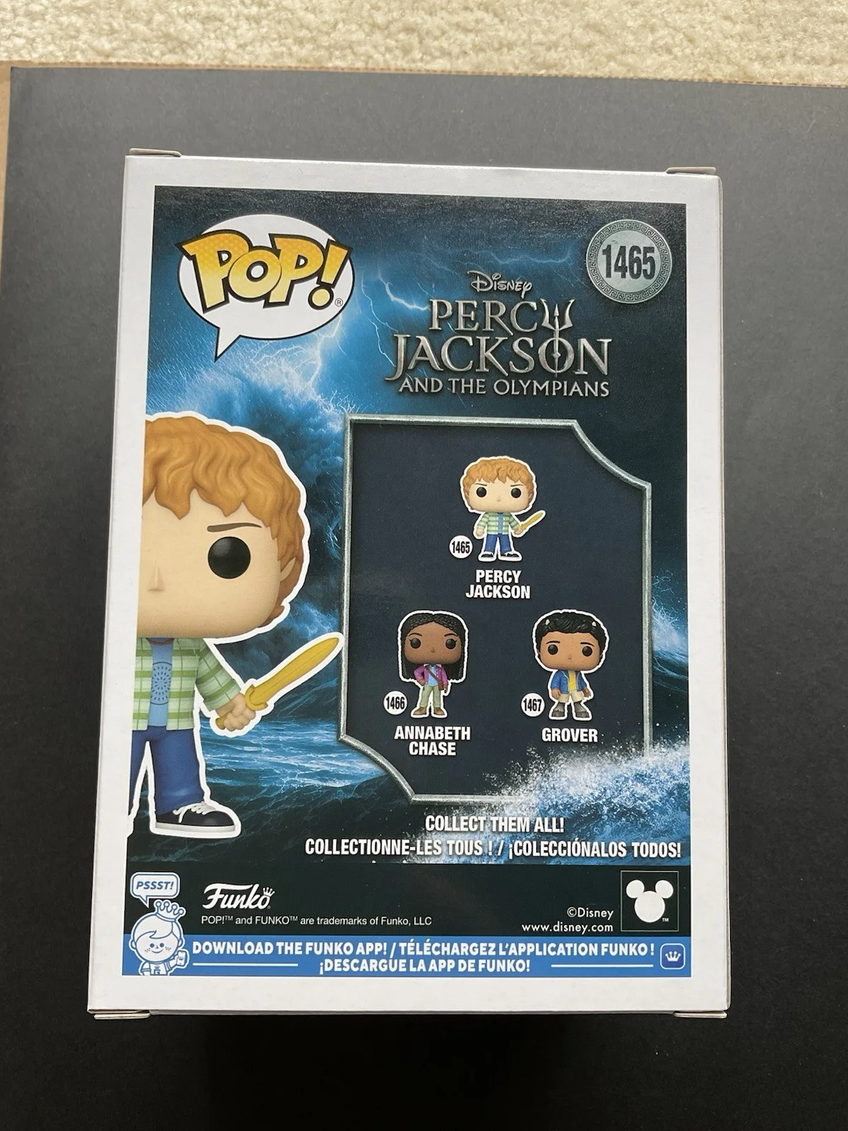 Walker Scobell — Walker Scobell signed Percy Jackson Funko Pop #1465 ACOA Disney Olympians auto, изображение 3
