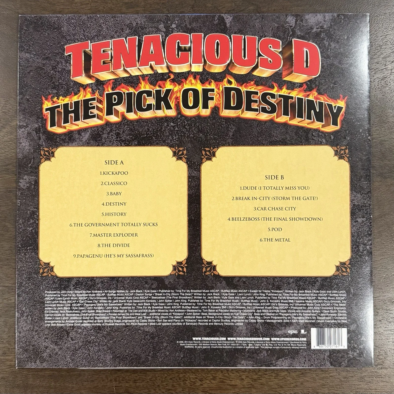 Tenacious D SIGNED The Pick of Destiny LP Vinyl Autographed Record, изображение 4