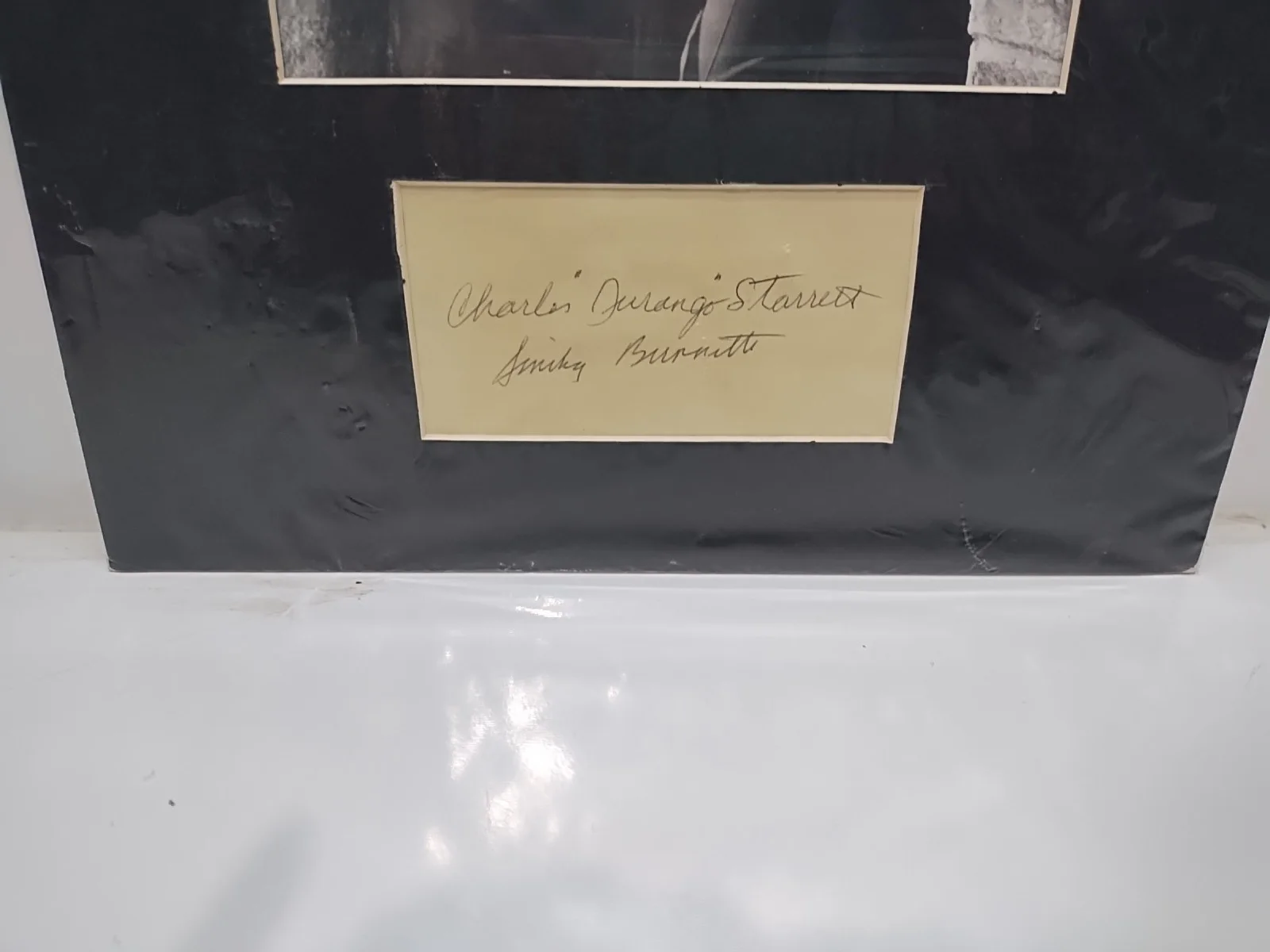 original black and white autograph picture charlesstarett ,and smiley burnette, изображение 4