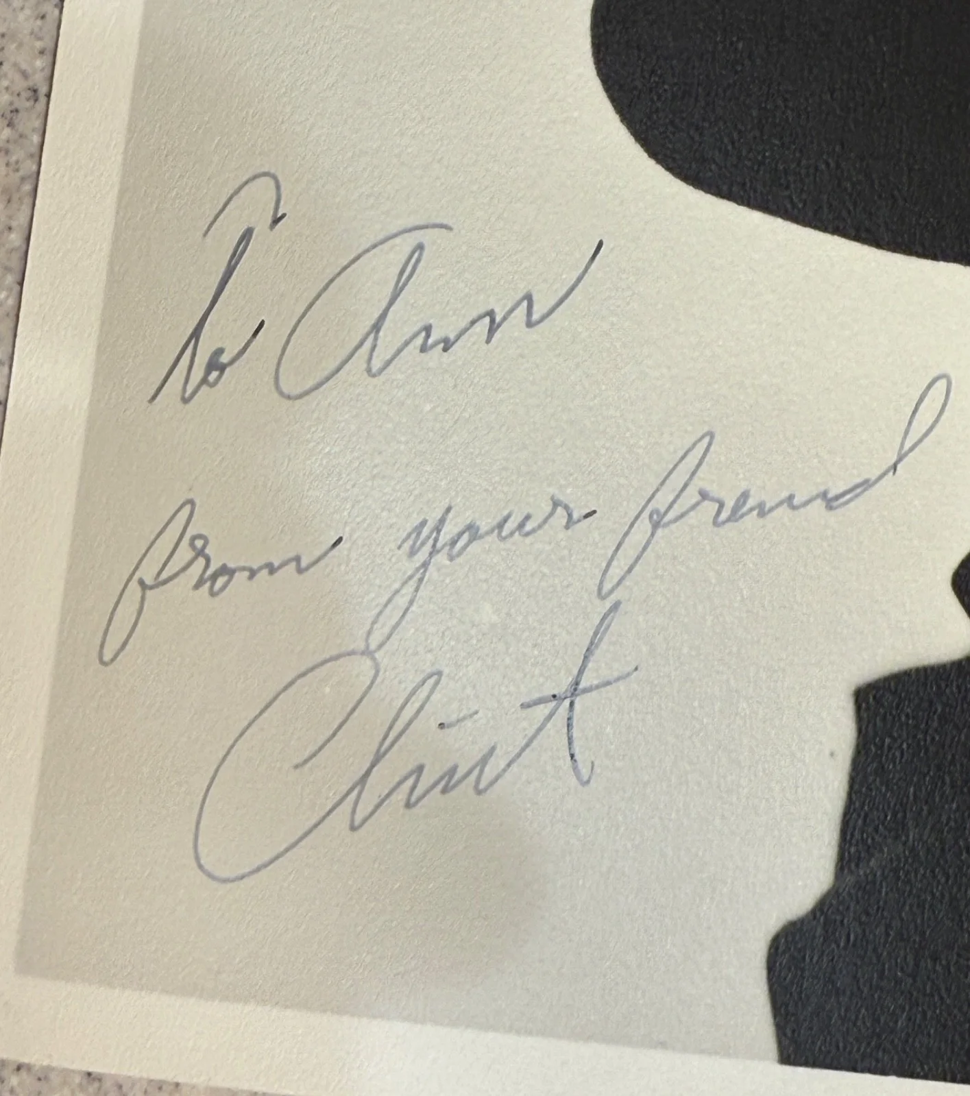 Clint Eastwood — Clint Eastwood Signed 8" x 10" Photograph Rawhide Rowdy Yates LS, image 5