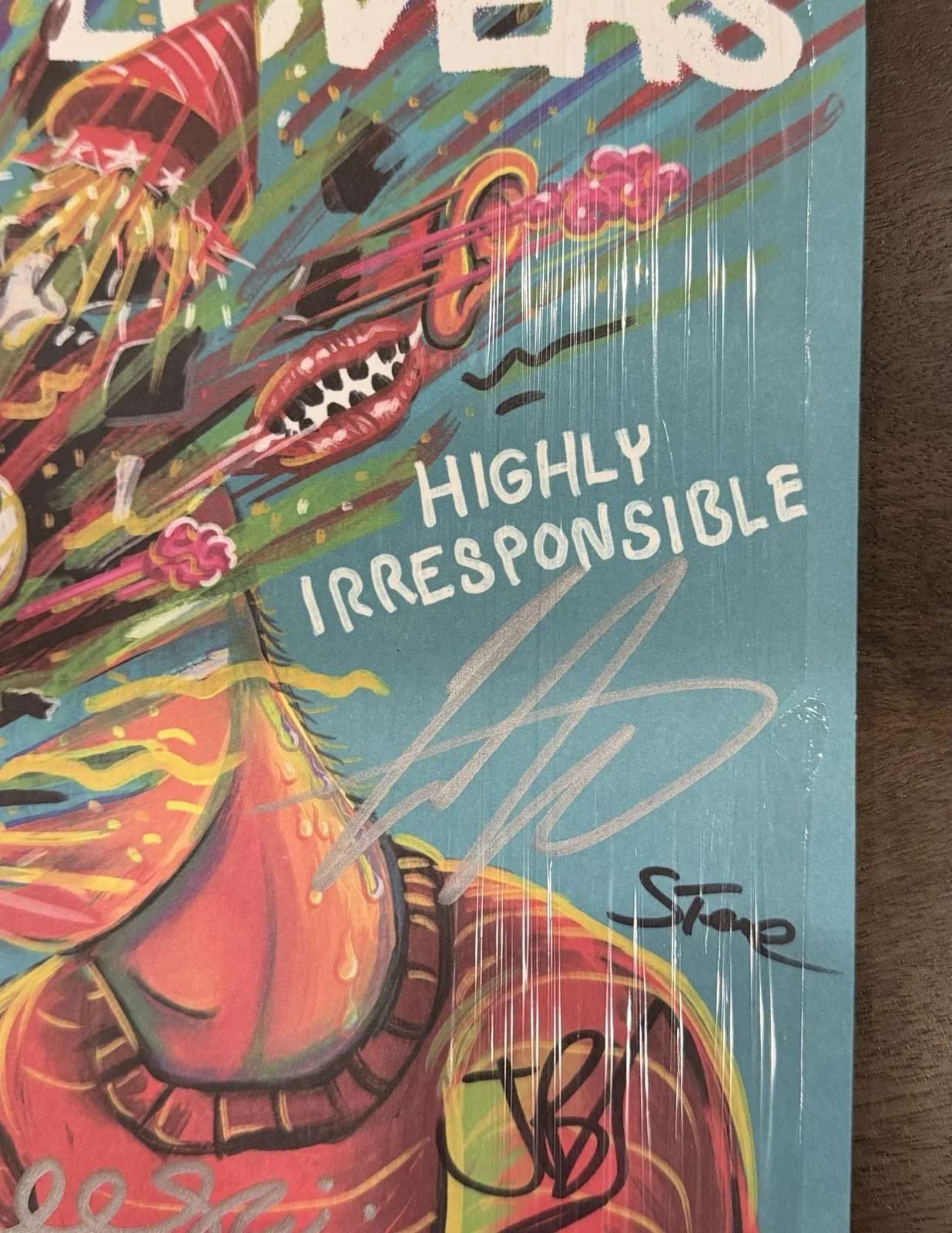 Better Lovers SIGNED Highly Irresponsible Vinyl LP Record Autographed Orange, image 5