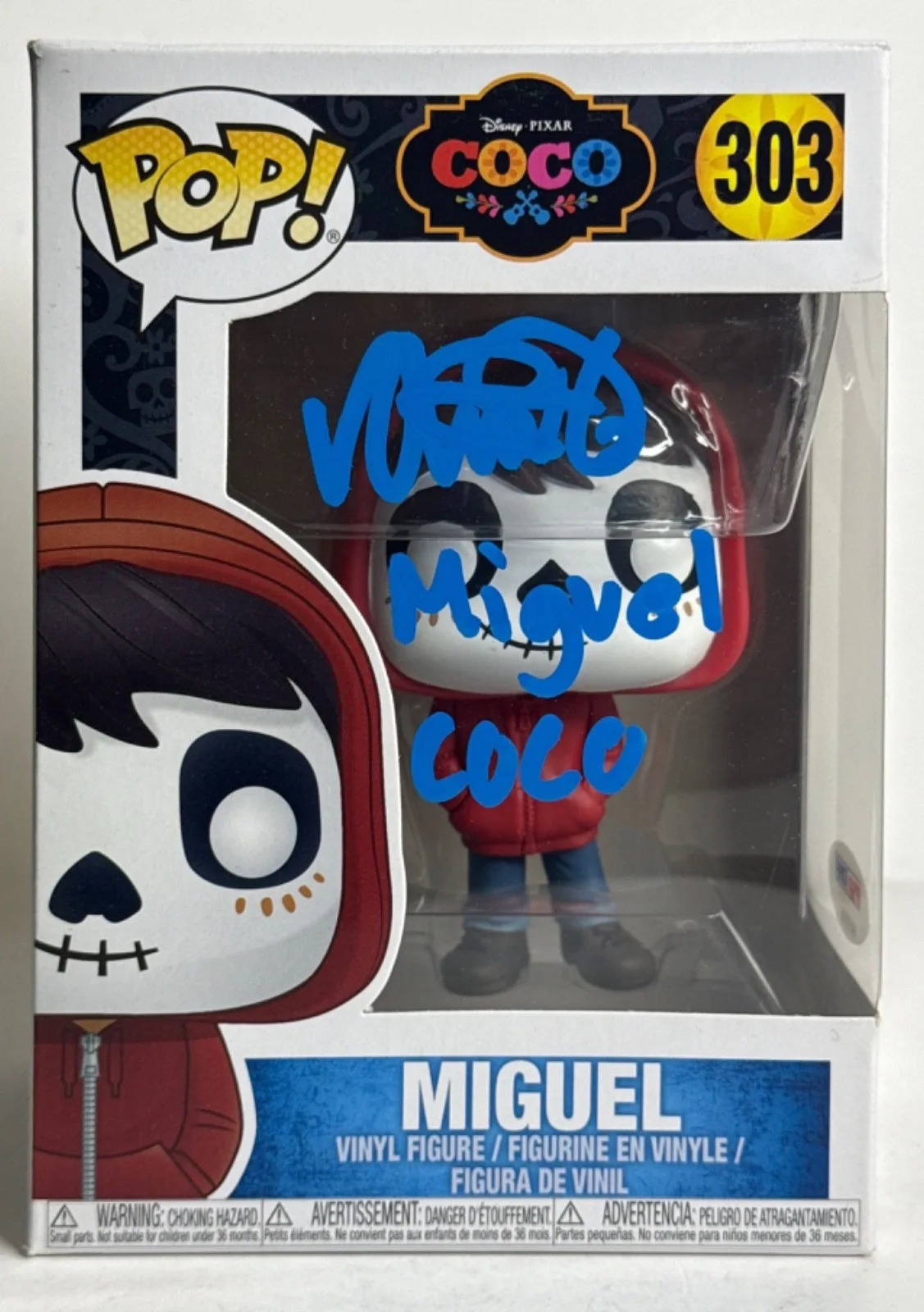 Anthony Gonzalez — Anthony Gonzalez Signed Disney Coco Miguel Funko #303 PSA 8A59595