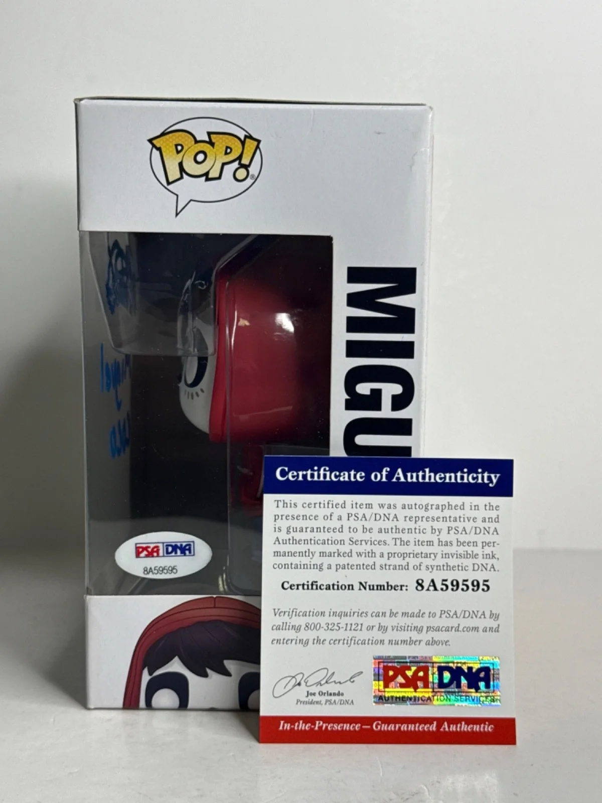 Anthony Gonzalez — Anthony Gonzalez Signed Disney Coco Miguel Funko #303 PSA 8A59595, изображение 2