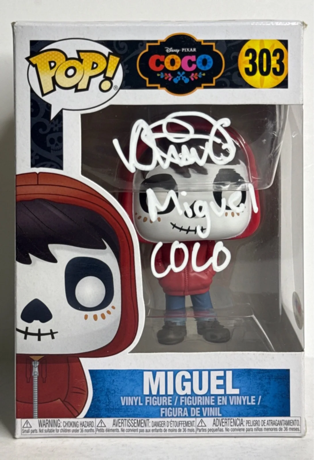 Anthony Gonzalez — Anthony Gonzalez Signed Disney Coco Miguel Funko #303 PSA 8A59615