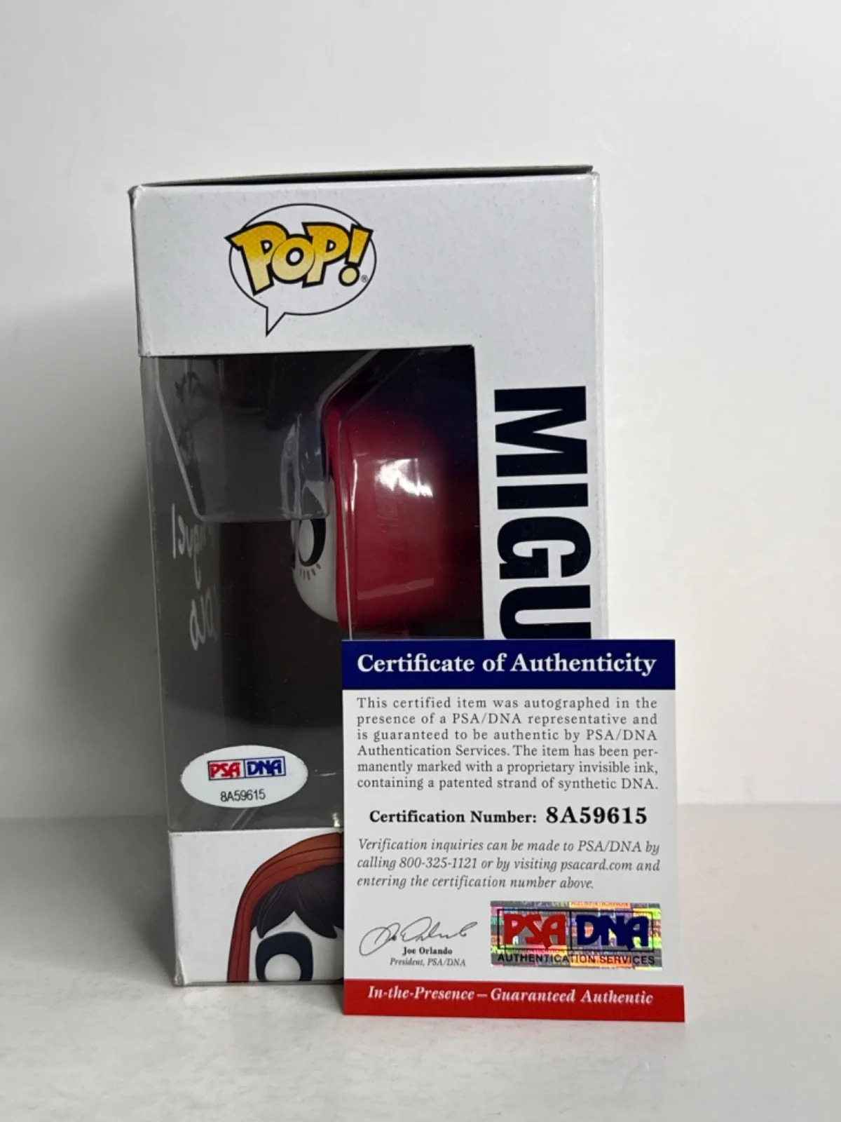 Anthony Gonzalez — Anthony Gonzalez Signed Disney Coco Miguel Funko #303 PSA 8A59615, изображение 2