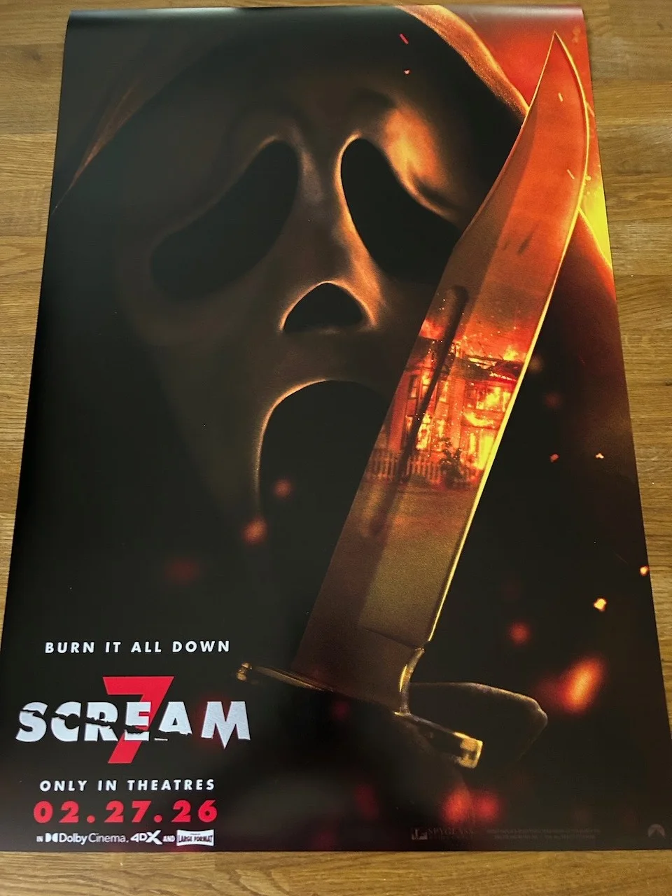 Poster Scream 7 sized 43cm x 64cm (bit bigger than A2), image 5