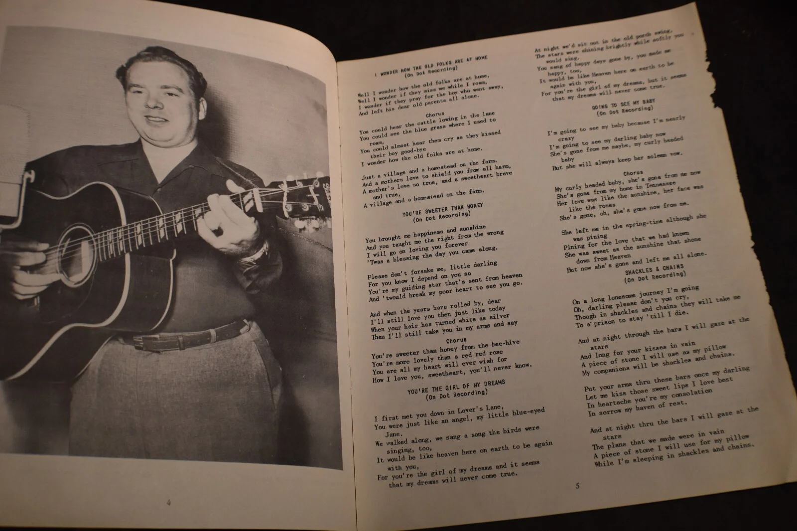 *SIGNED* Mac Wiseman Songbook, изображение 3