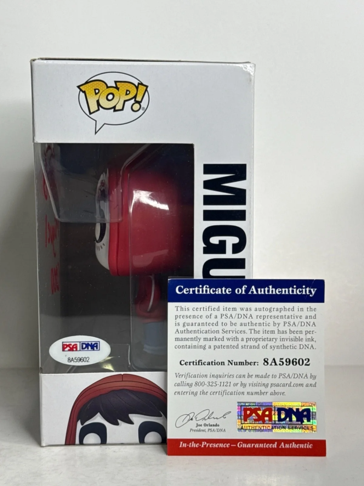 Anthony Gonzalez — Anthony Gonzalez Signed Disney Coco Miguel Funko #303 PSA 8A59602, изображение 2