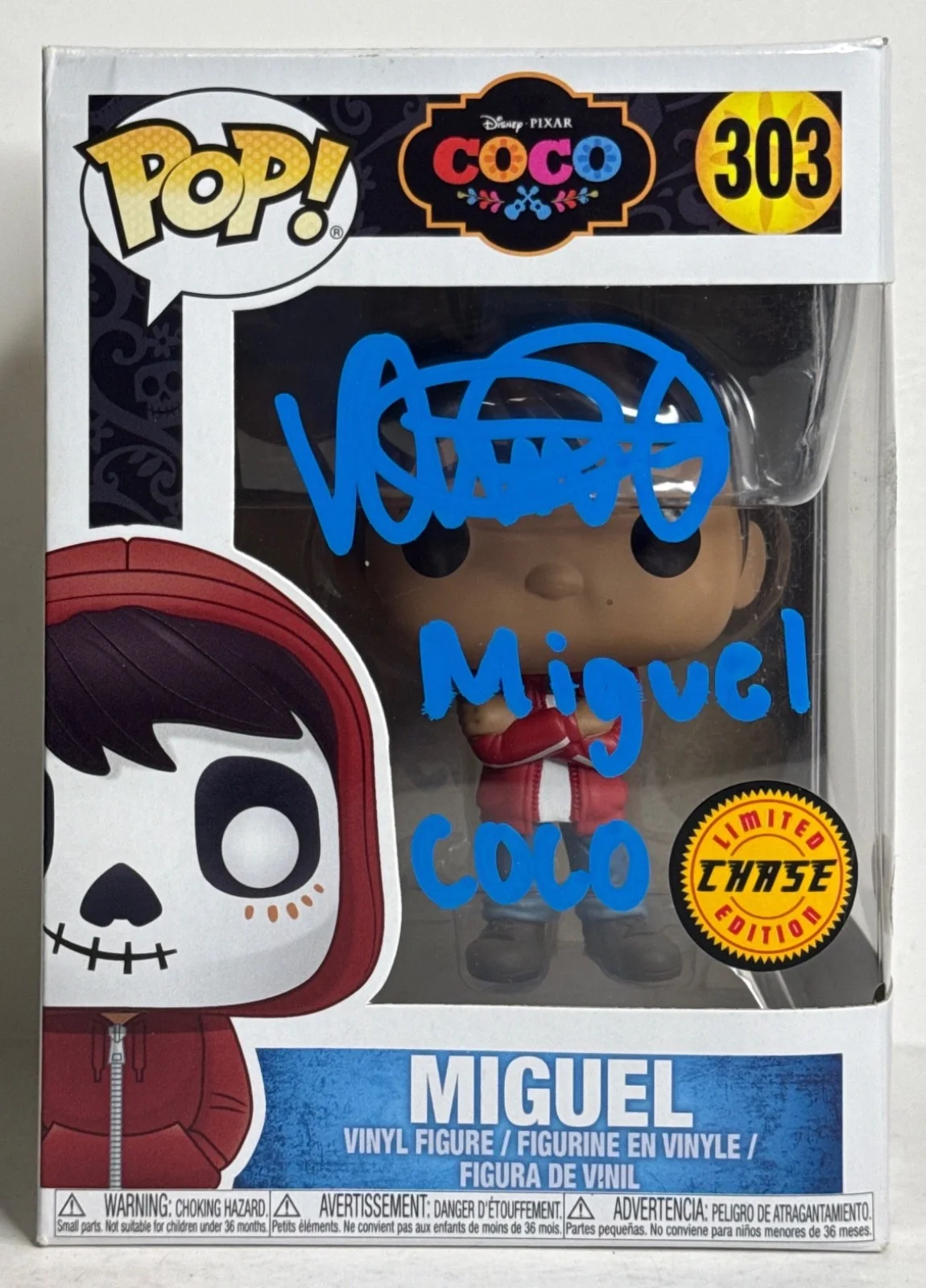 Anthony Gonzalez — Anthony Gonzalez Signed Disney Coco Miguel Chase Funko #303 PSA 8A59620