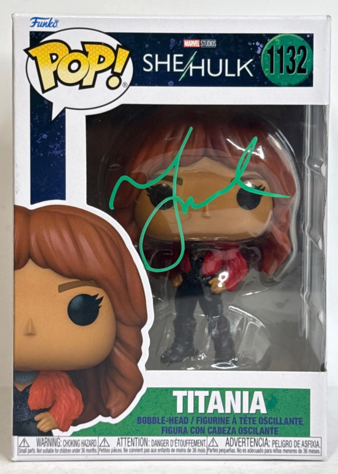 Jameela Jamil — Jameela Jamil Signed Marvel She Hulk Funko #1132 PSA AM90484