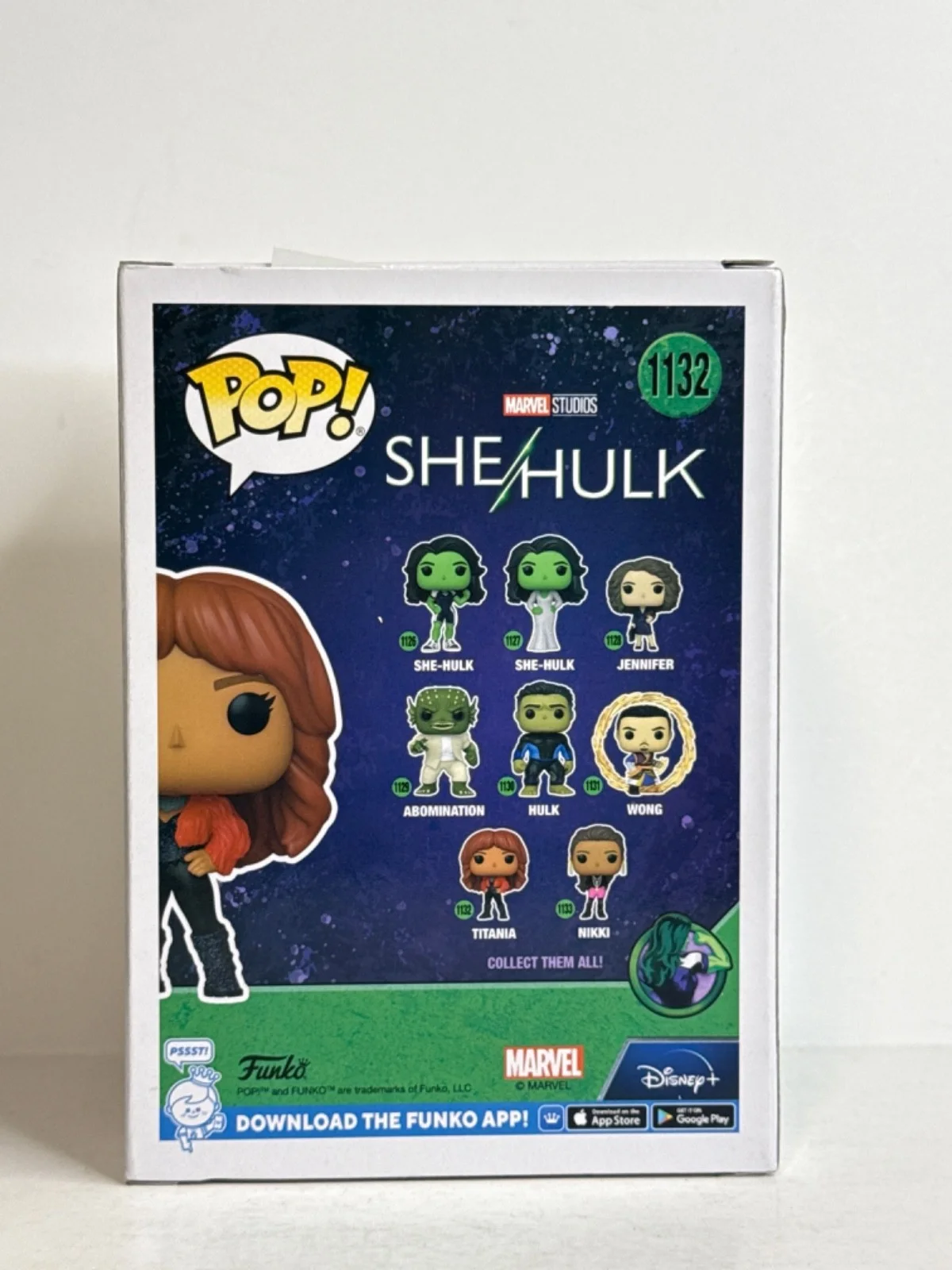 Jameela Jamil — Jameela Jamil Signed Marvel She Hulk Funko #1132 PSA AM90484, изображение 3