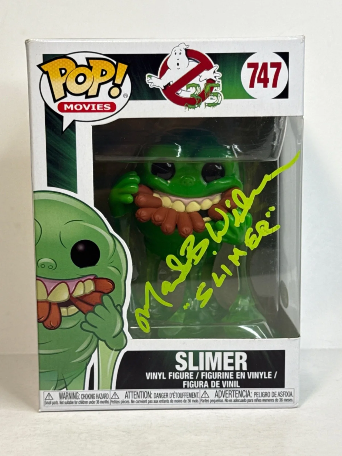 Mark Bryan Wilson — Mark Bryan Wilson Signed Ghostbusters Slime Funko #747 PSA 9A25636