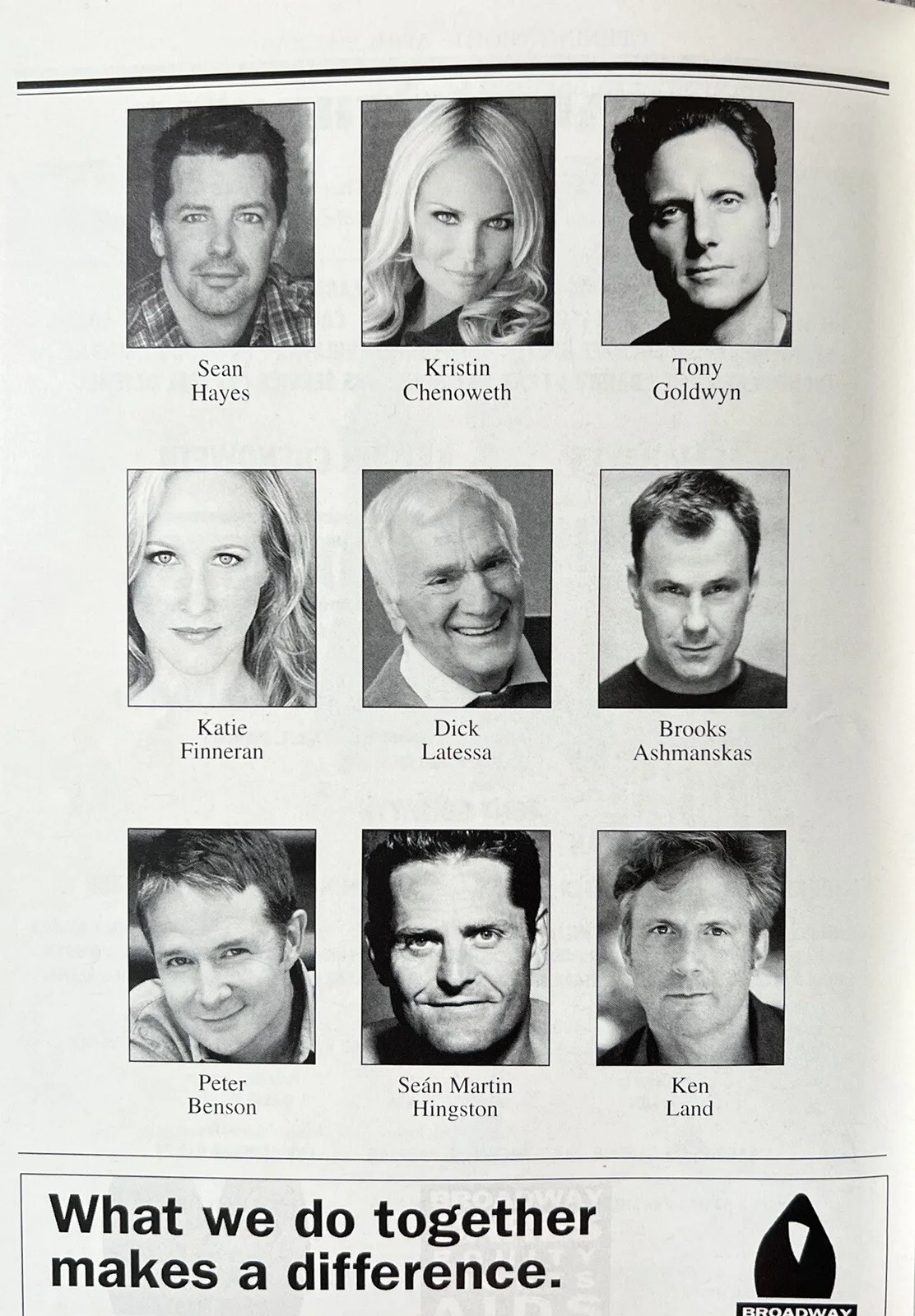 Promises Promises Signed Playbill Sean Hayes Kristin Chenoweth Tony Goldwyn, изображение 2