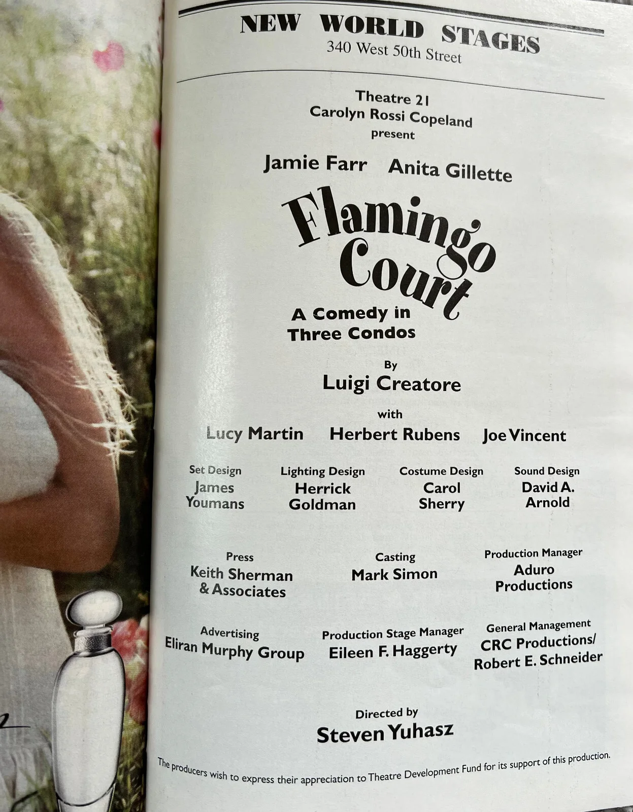 Flamingo Court Signed In Person Broadway Playbill - Anita Gillette, Jamie Farr, изображение 2