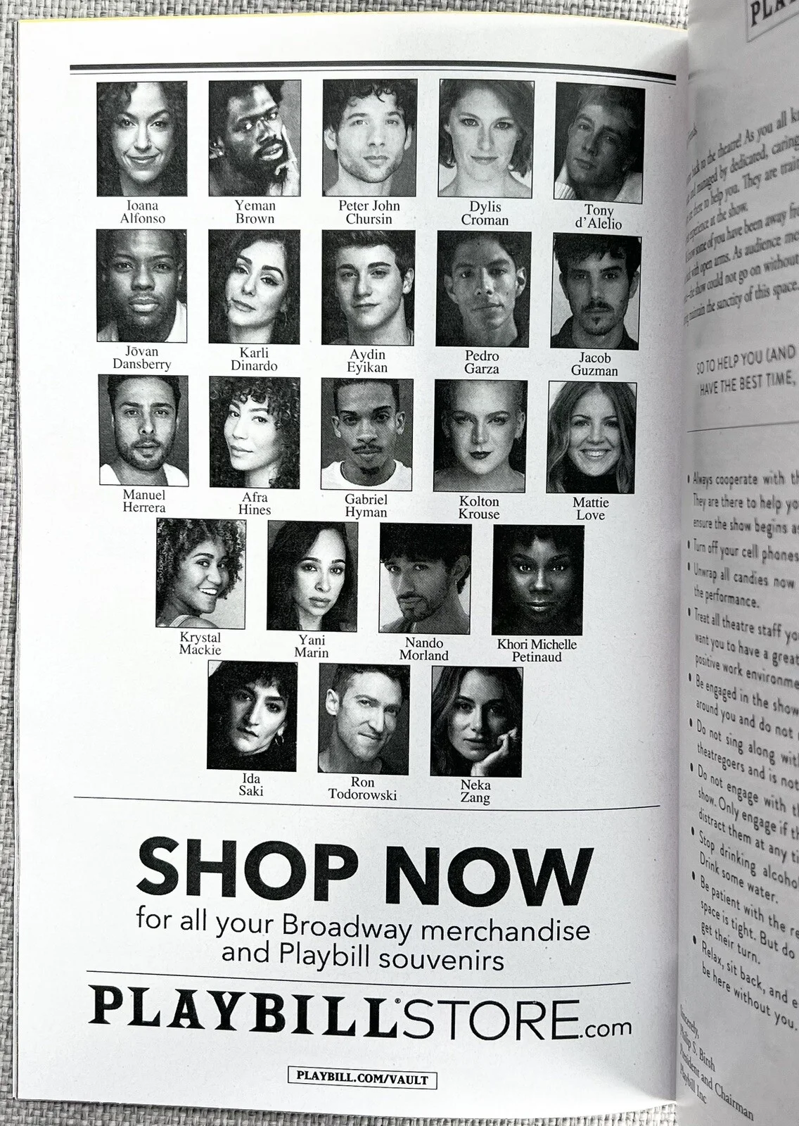 BOB FOSSE'S DANCIN Signed In Person Broadway Playbill - Authentic, Ioana Alfonso, изображение 3