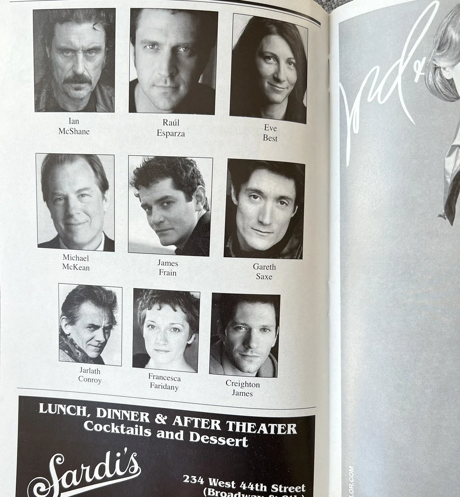 The Homecoming Signed IP Broadway Playbill - Ian McShane, Raul Esparza, Eve Best, изображение 2