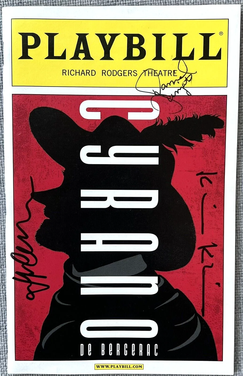 jennifer garner — Cyrano de Bergerac Signed IP Broadway Playbill - Jennifer Garner Kevin Kline
