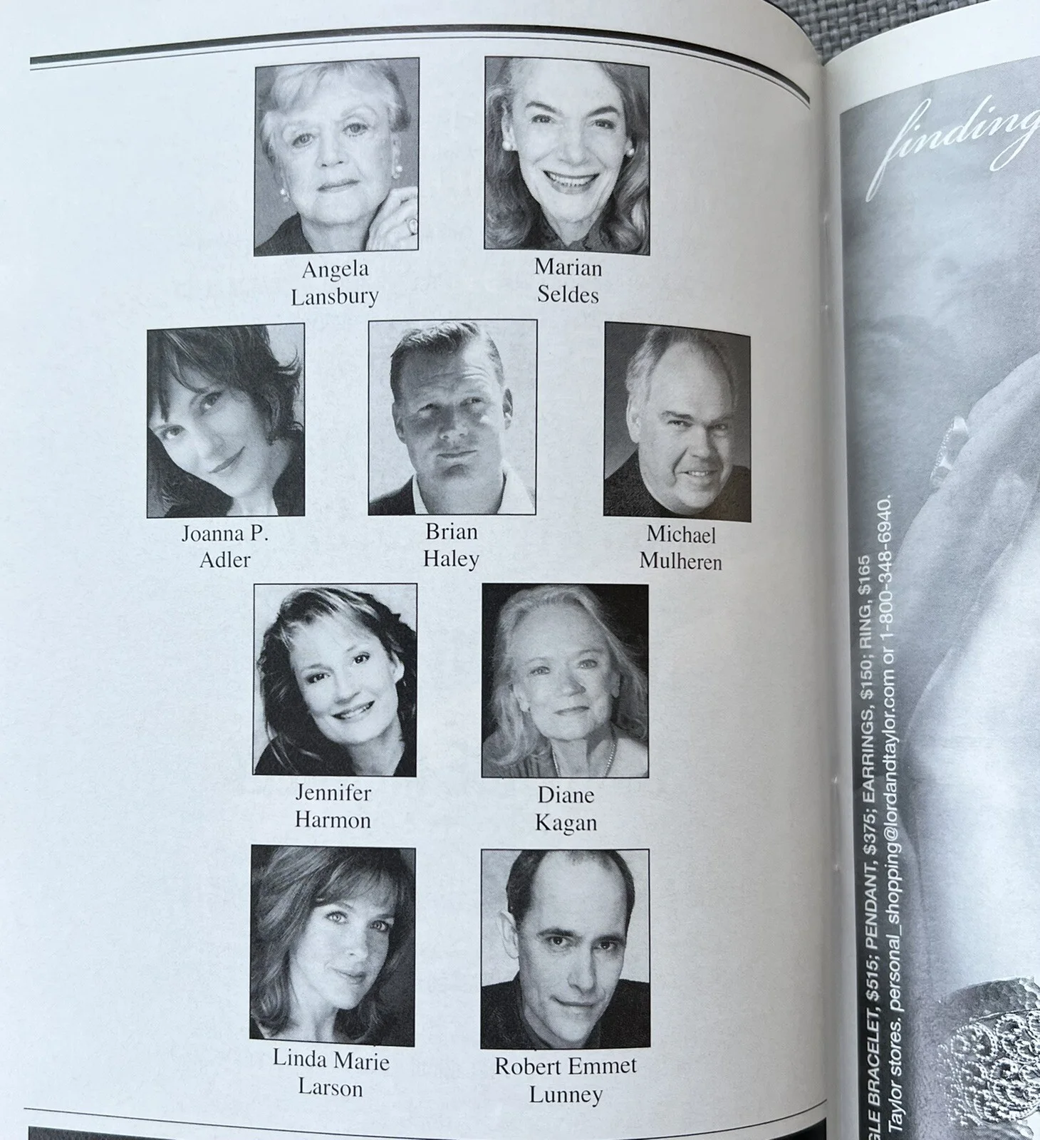 Angela Lansbury — Deuce Signed In Person Broadway Playbill - Angela Lansbury, Marian Seldes, image 2