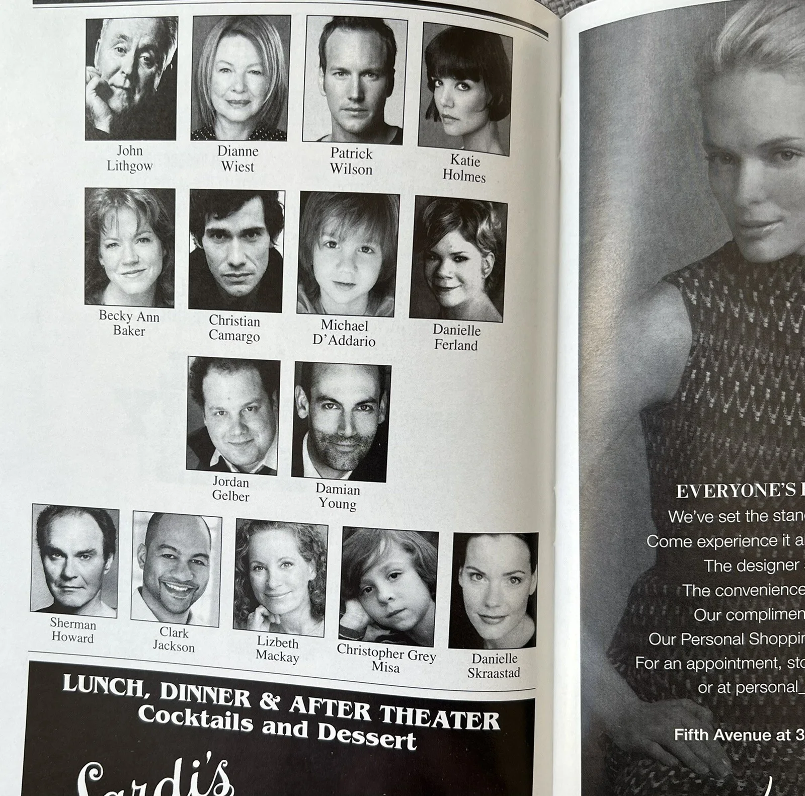 All My Sons Signed IP Broadway Playbill John Lithgow, Katie Holmes, Dianne Wiest, image 2
