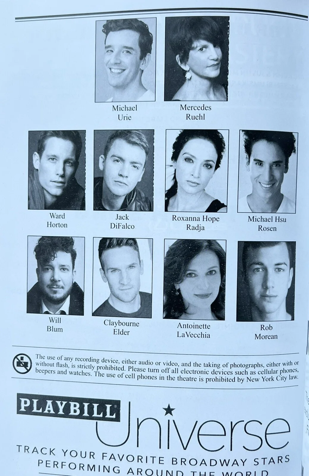 Torch Song Signed In Person Playbill - Michael Urie Mercedes Ruehl Ward Horton, изображение 2