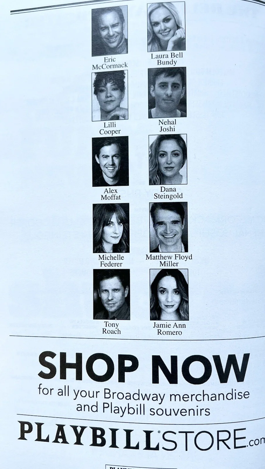 The Cottage Signed Opening Night Broadway Playbill Laura Bell Bundy Lilli Cooper, image 2