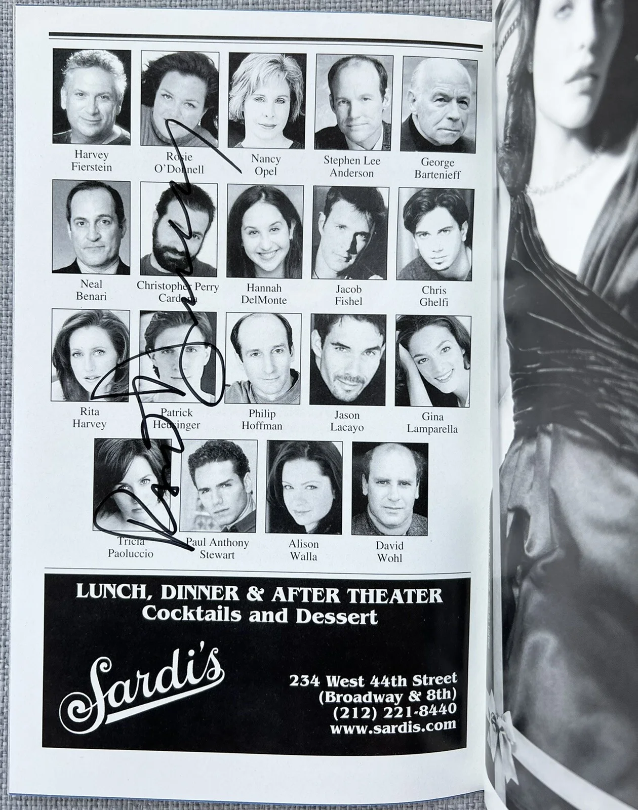Rosie O'Donnell — Rosie O Donnell Signed In Person Fiddler On The Roof Broadway Playbill Authentic