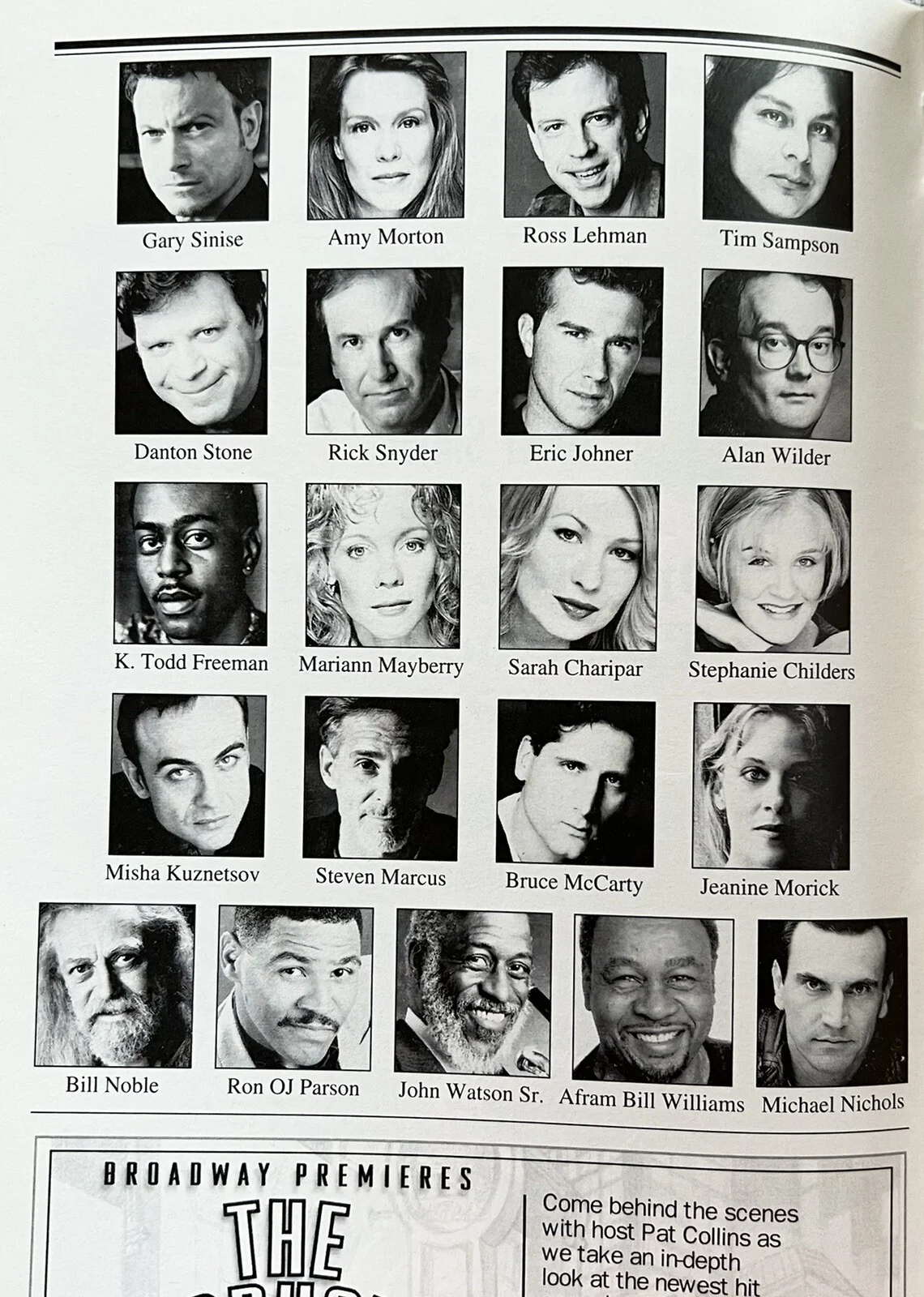 One Flew Over the Cuckoos Nest Signed Broadway Playbill Gary Sinise Amy Morton, изображение 2