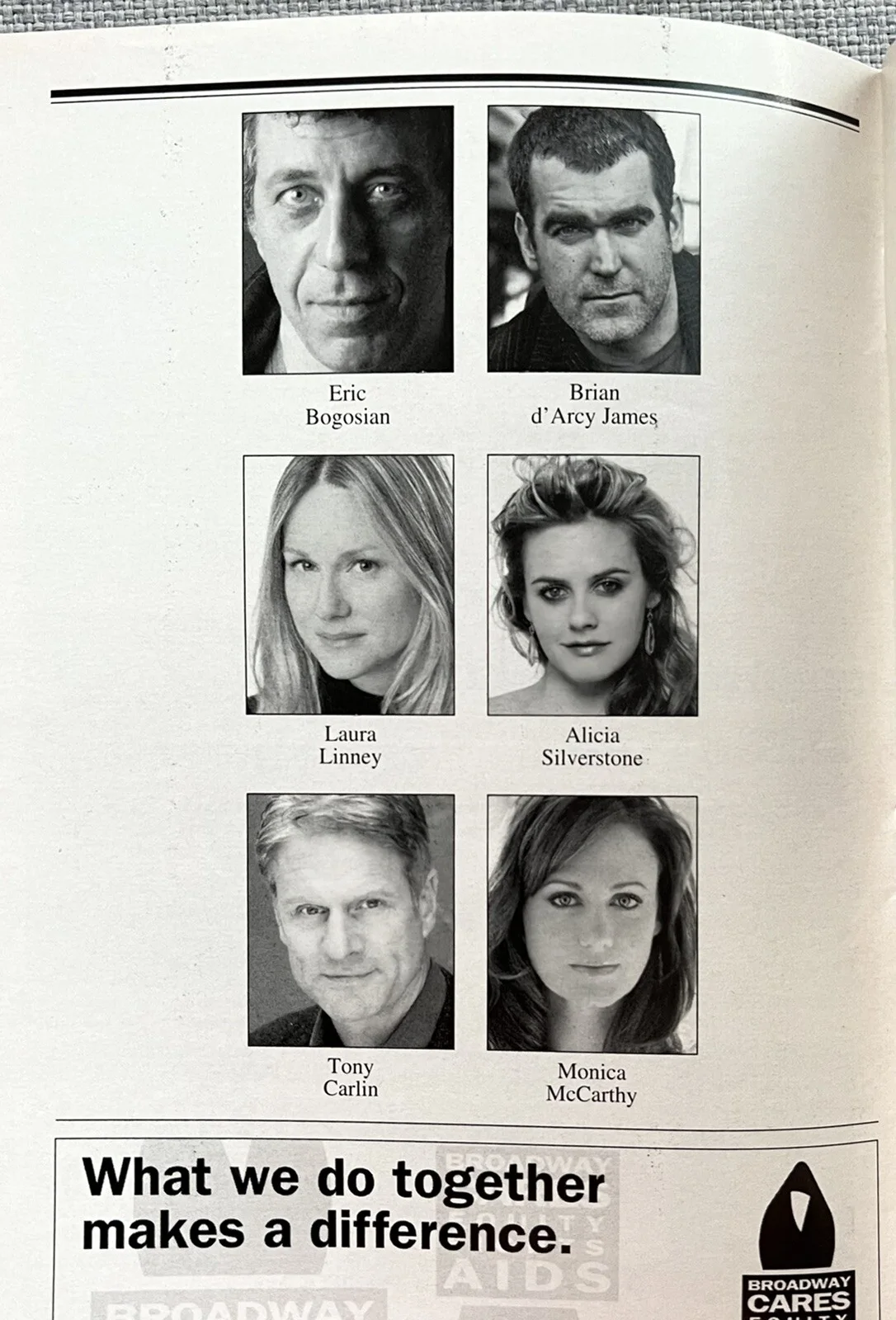 Time Stands Still Signed Playbill Laura Linney Eric Bogosian Brian d'Arcy James, изображение 2