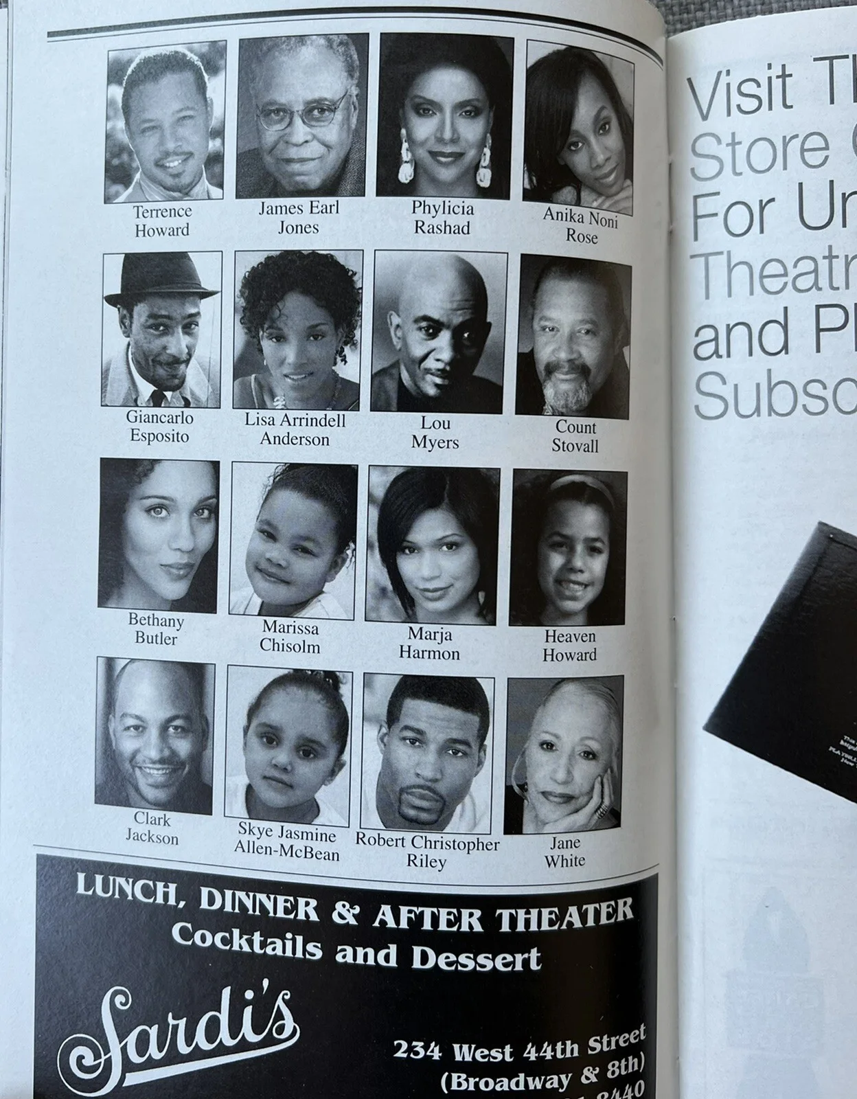 Cat On A Hot Tin Roof Signed IP Bway Playbill James Earl Jones, Phylicia Rashad, изображение 2