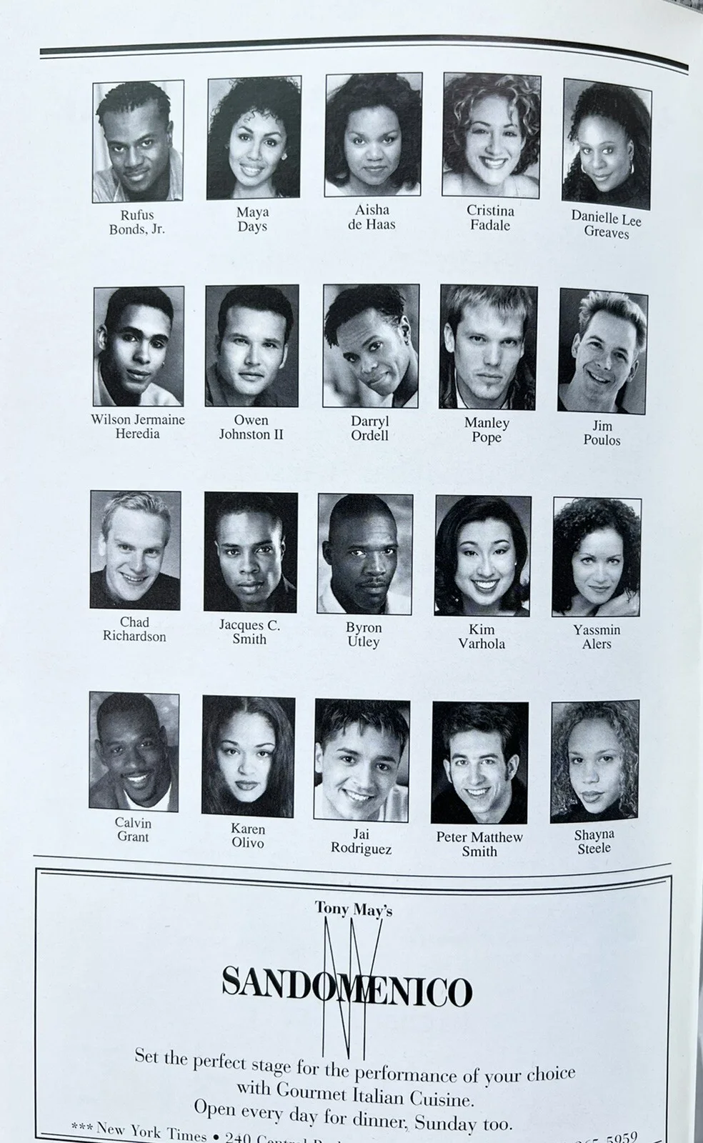 RENT Signed In Person Broadway Playbill - Maya Days Rufus Bonds Jr Aisha de Haas, image 2