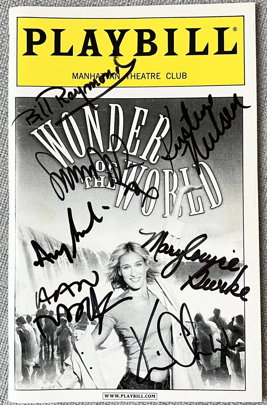 Sarah Jessica Parker — Wonder of the World Signed Broadway Playbill - Sarah Jessica Parker Amy Sedaris