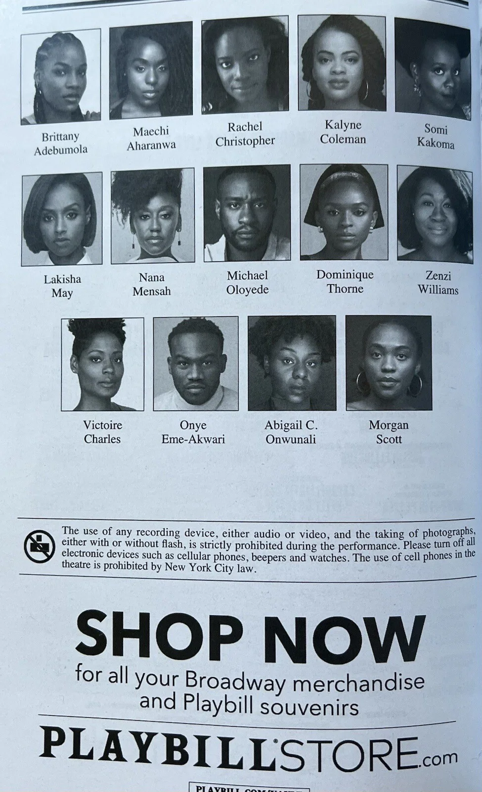 Jaja's African Hair Braiding Signed In Person Cast Broadway Playbill - Authentic, image 2