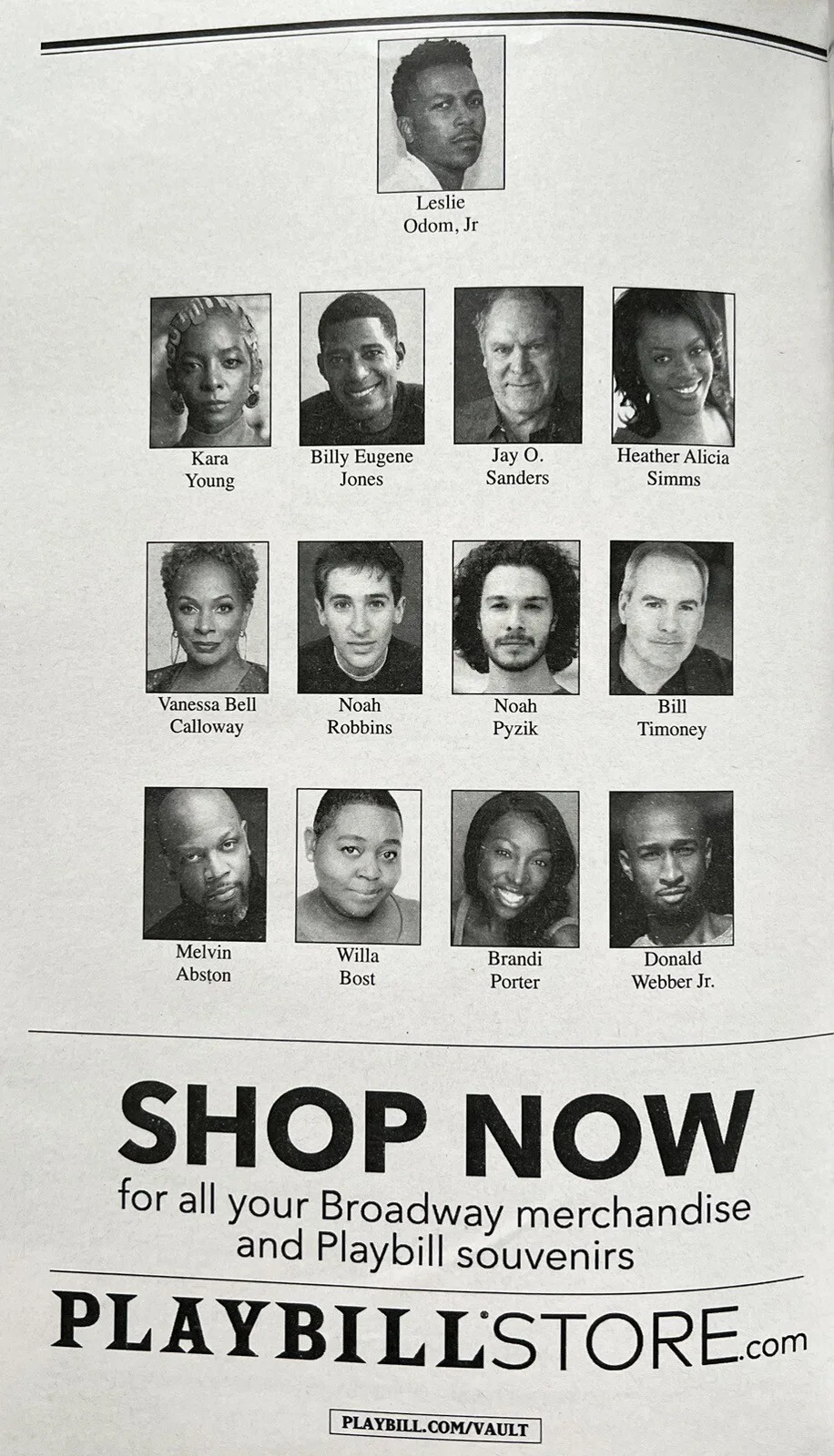 Leslie Odom, Jr — Purlie Victorious Signed In Person Cast Playbill - Broadway, Leslie Odom Jr, изображение 2