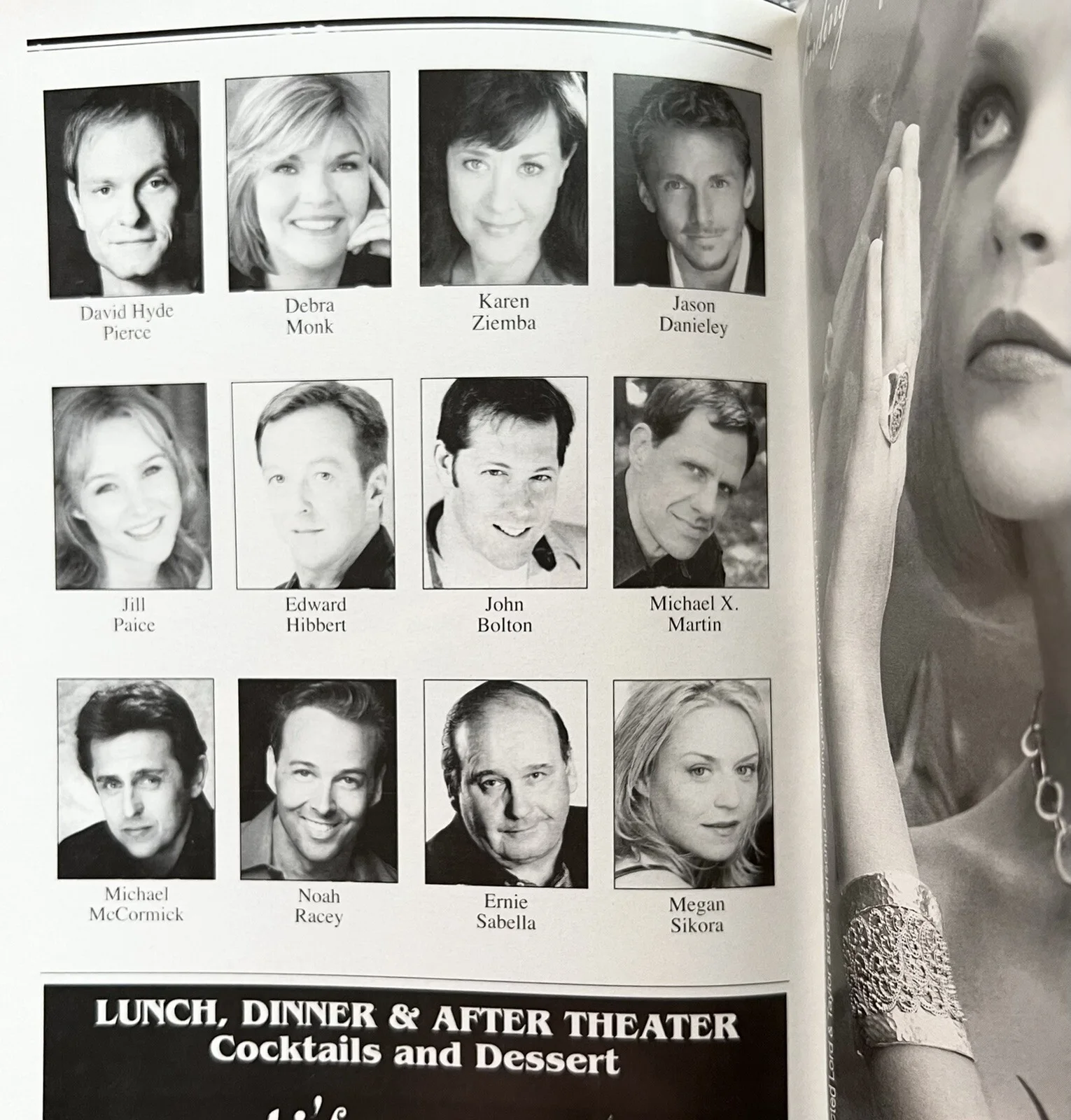 Curtains Signed In Person Broadway Playbill - David Hyde Pierce, Debra Monk, image 2