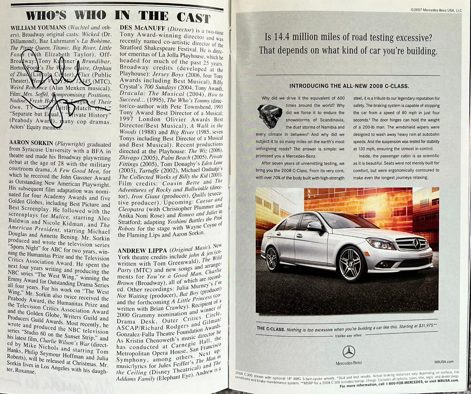 Hank Azaria — The Farnsworth Invention Signed IP Broadway Playbill Hank Azaria Jimmi Simpson, изображение 3