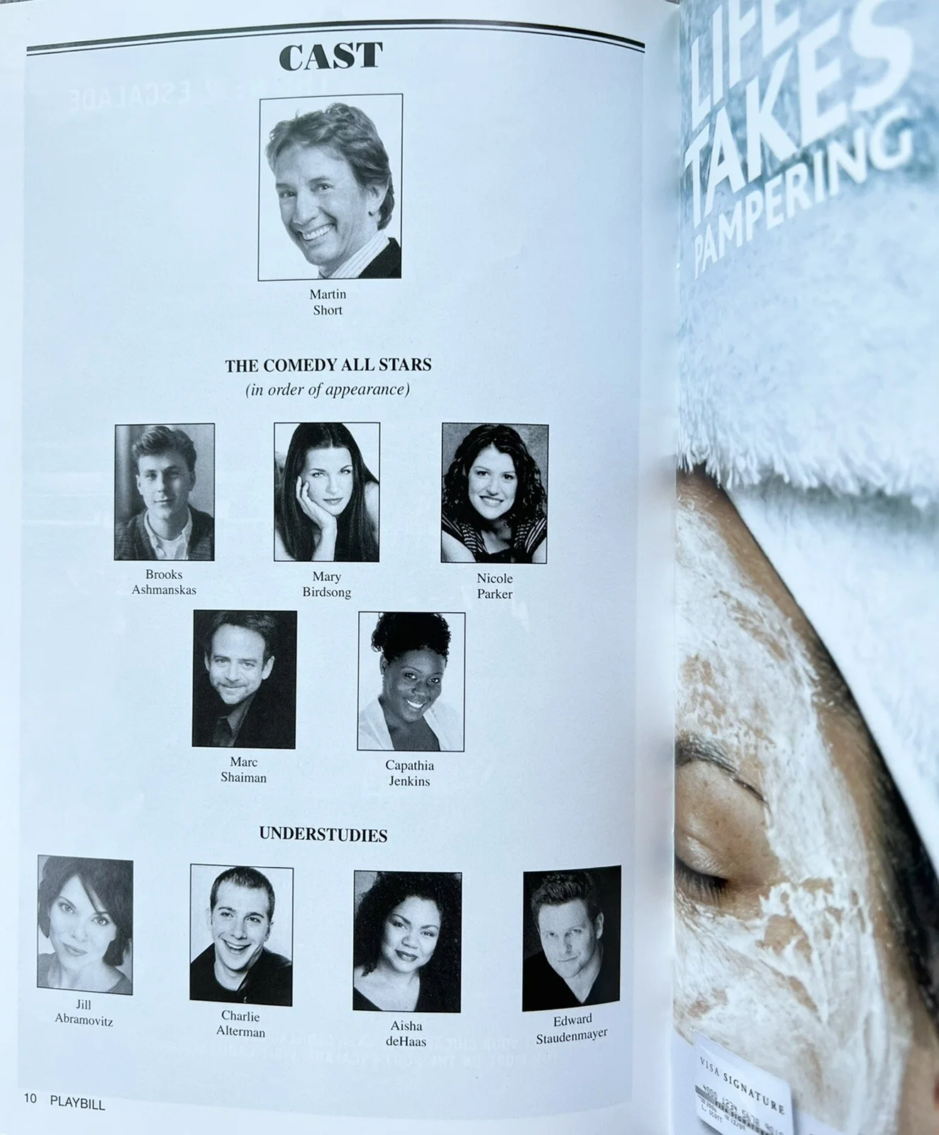 Fame Becomes Me Signed IP Playbill - Martin Short, Marc Shaiman, Mary Birdsong, изображение 2
