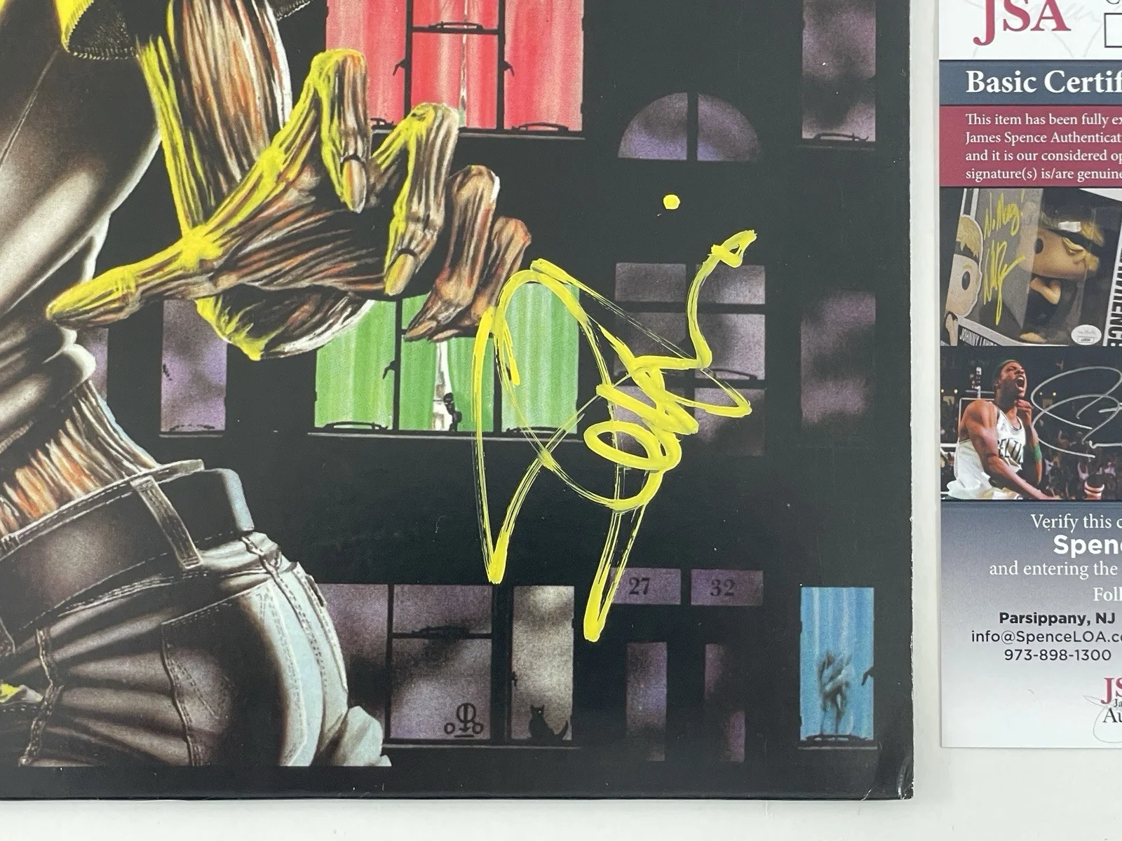 Iron Maiden Autographed Killers Vinyl Album Record Reissue Steve Harris Signed, изображение 2