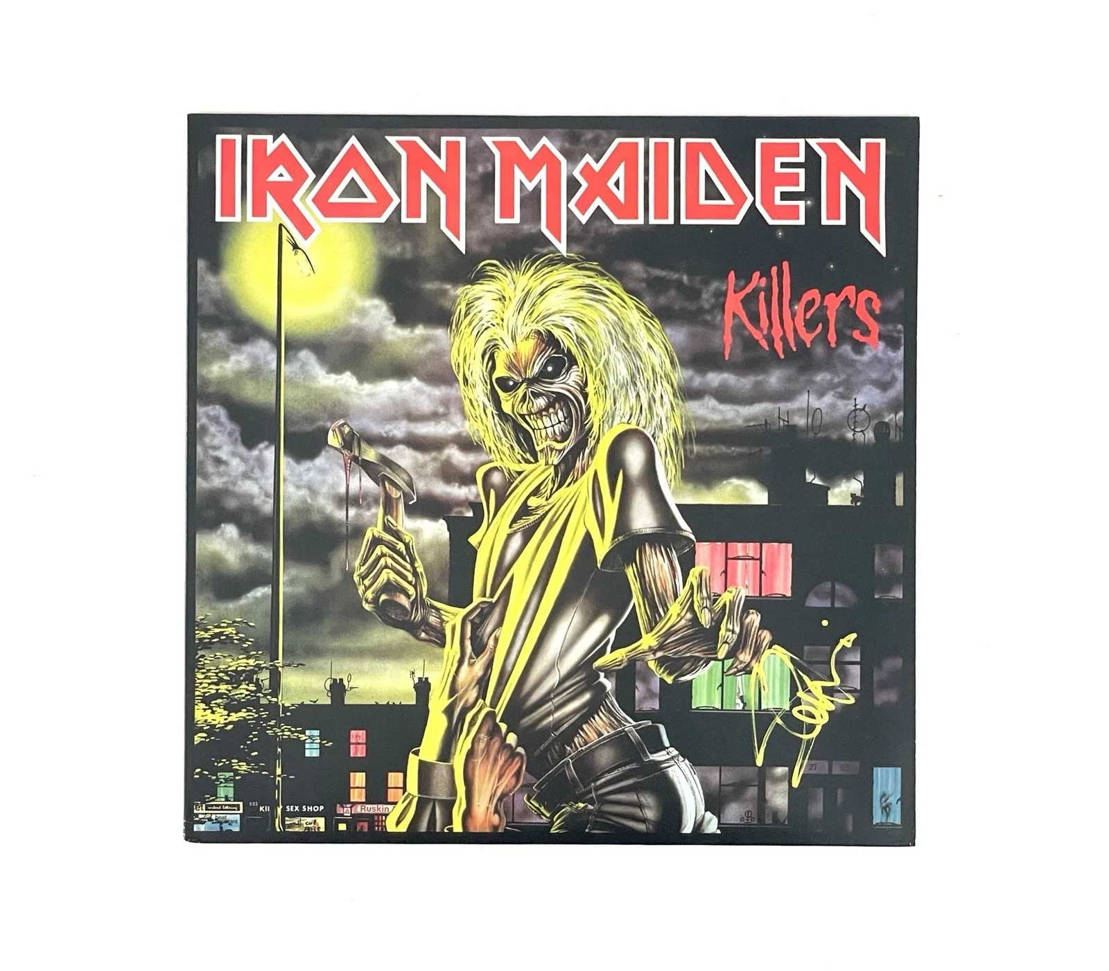 Iron Maiden Autographed Killers Vinyl Album Record Reissue Steve Harris Signed, изображение 3