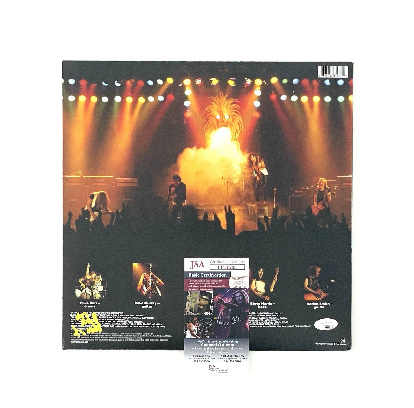 Iron Maiden Autographed Killers Vinyl Album Record Reissue Steve Harris Signed, изображение 4